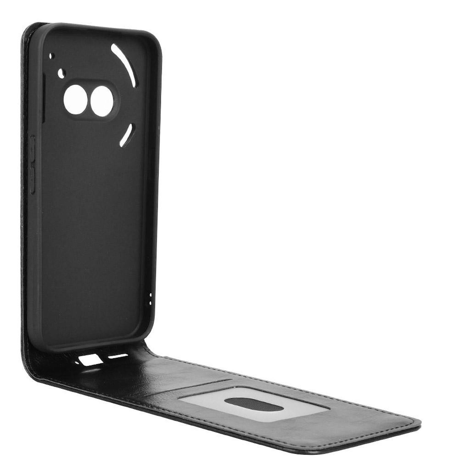 Für Nothing Phone 2a / Plus Magnetische Vertikale Wallet Flip Kunstleder Hülle