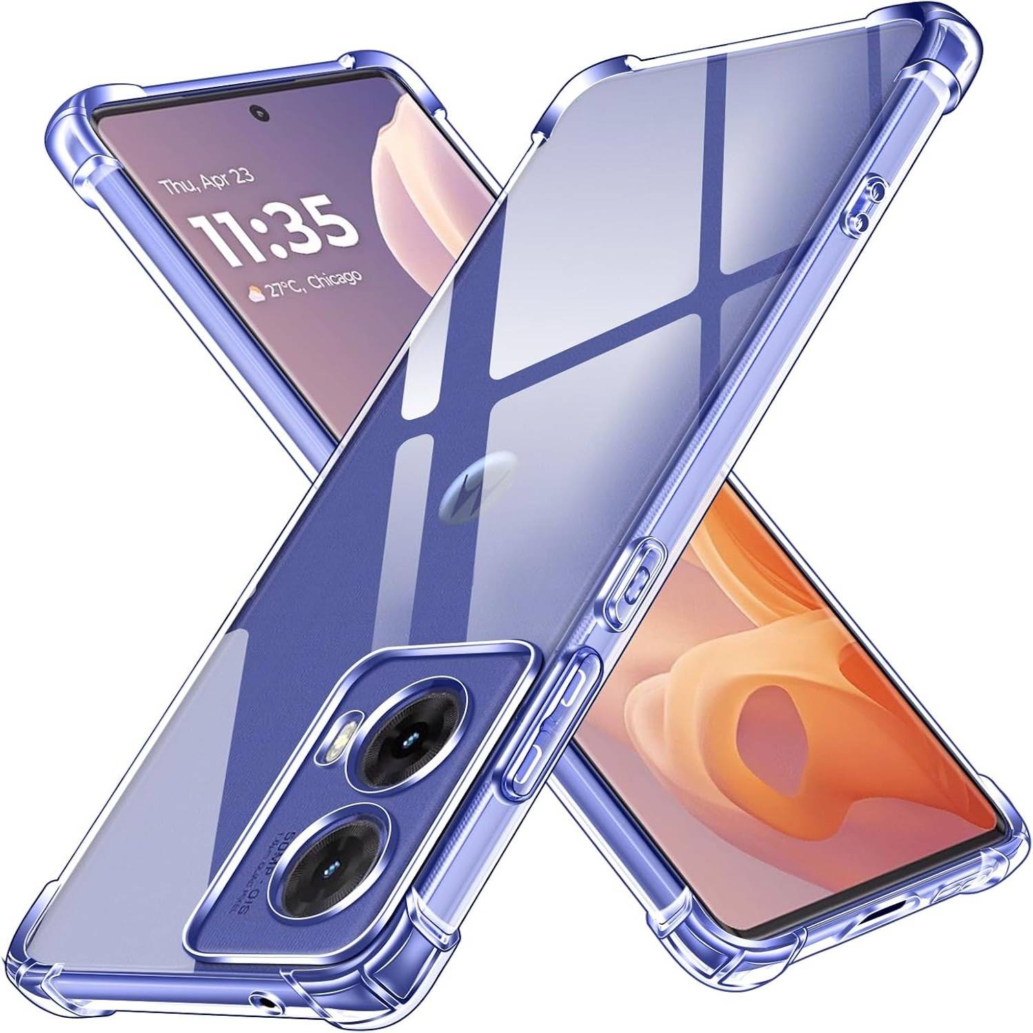 Für Motorola Moto G85 5G Schock TPU Schutz Hülle Handy Hülle Cover Transparent