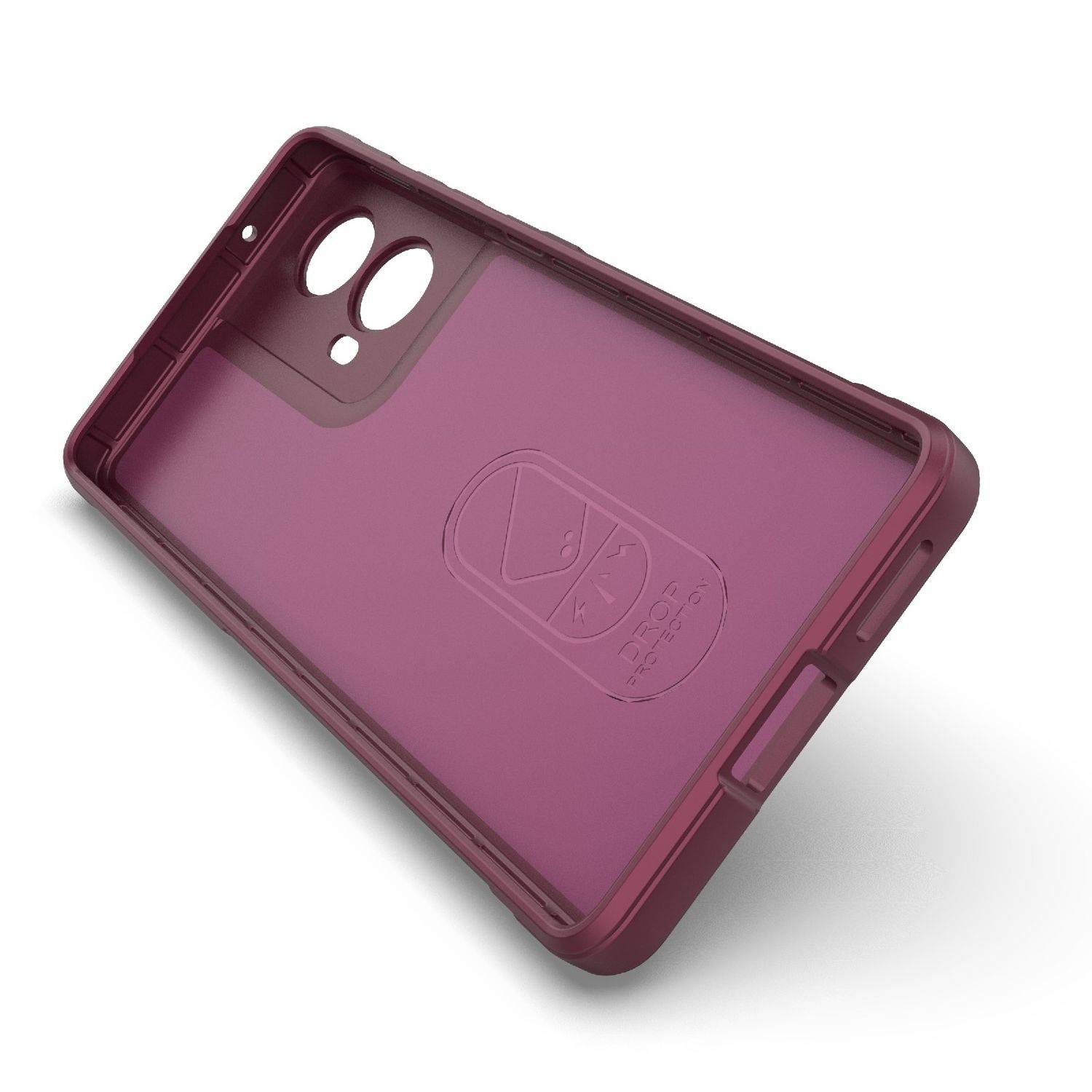 Für Motorola Moto G85 5G Magic Shield TPU Hülle Flanell - Innenfutter Schwarz