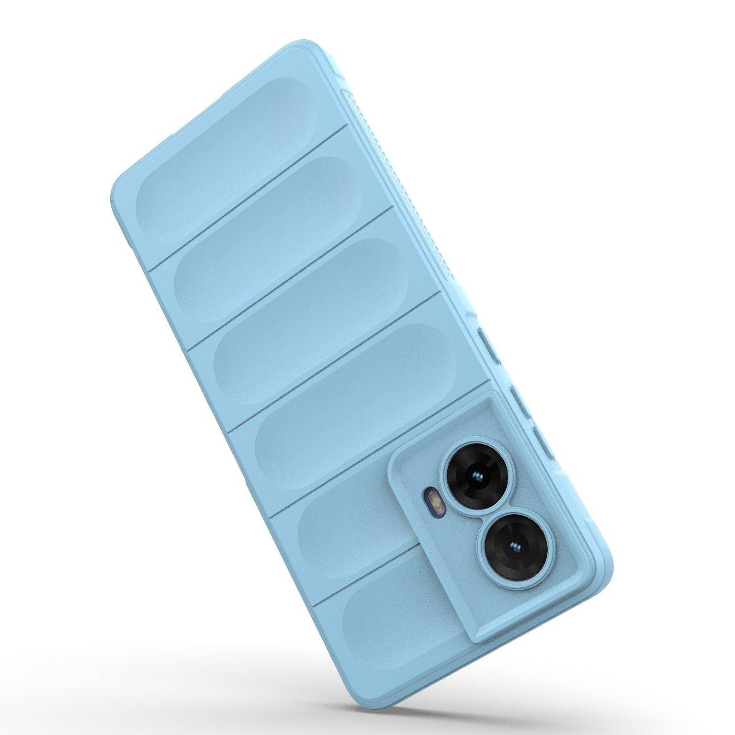 Für Motorola Moto G85 5G Magic Shield TPU Hülle Flanell - Innenfutter Schwarz