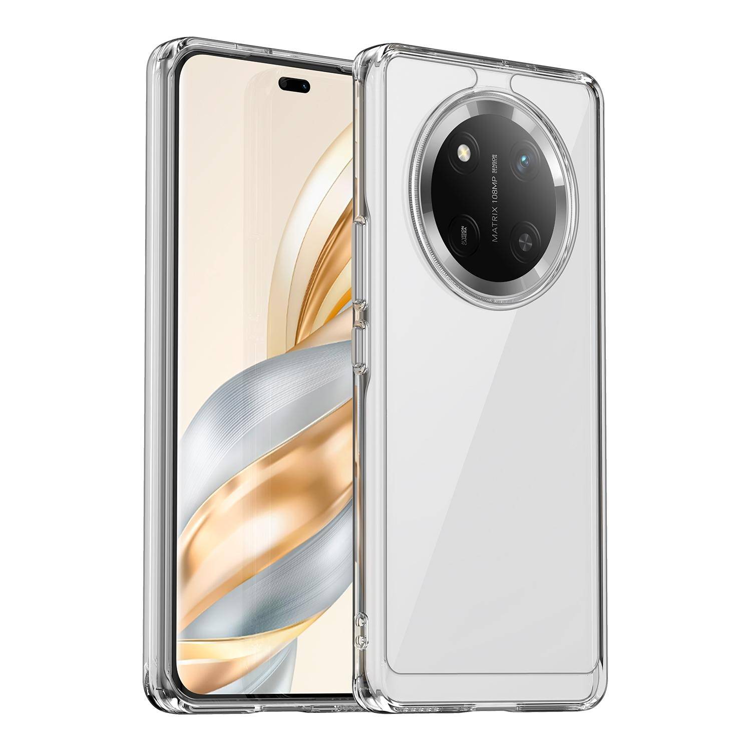Für Honor Magic 7 Lite Colorful Series TPU Acryl Hybrid Schutz Hülle Transparent