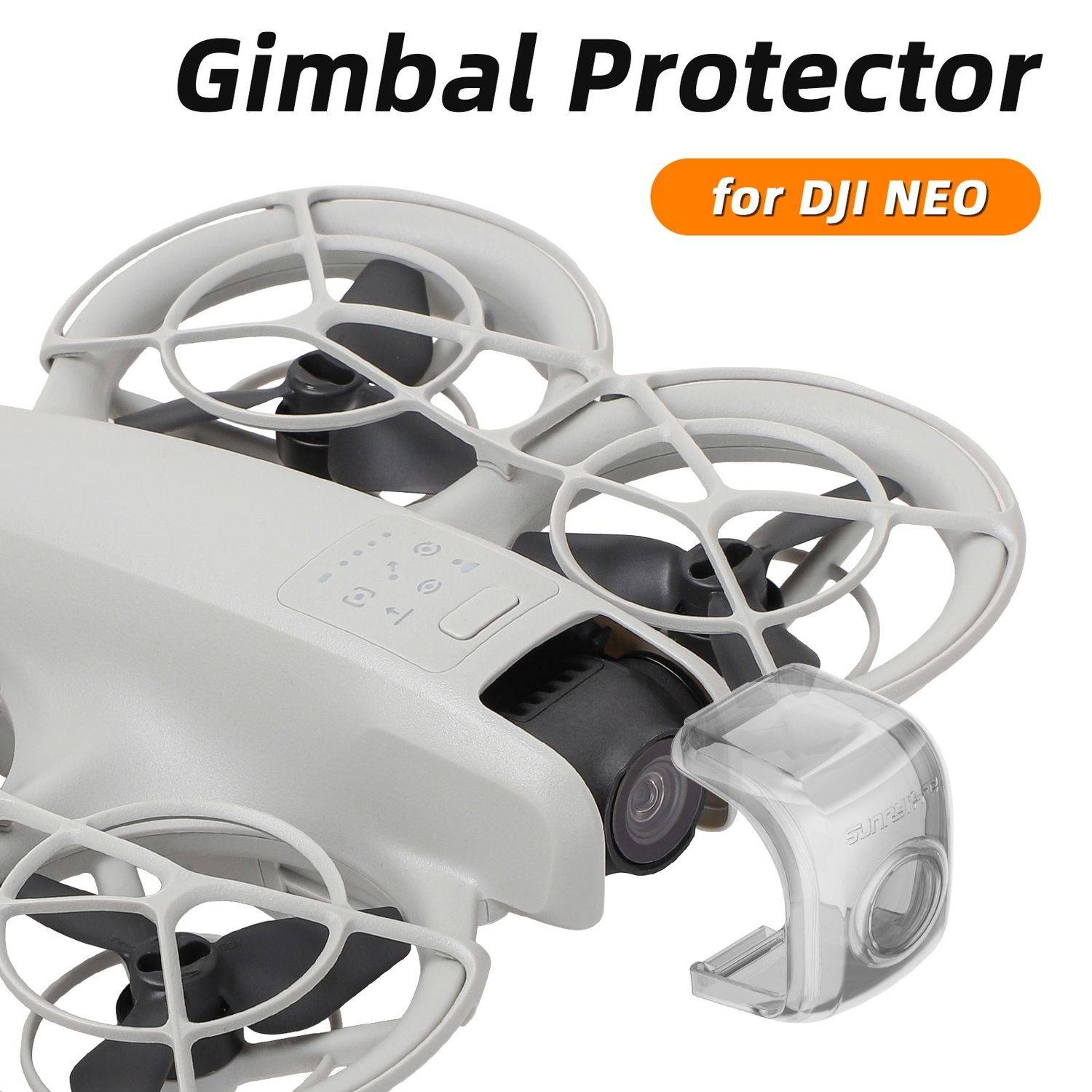 Für DJI Neo Sunnylife Drohne Kunststoff Gimbal Linsen Objektiv Schutz Kappe