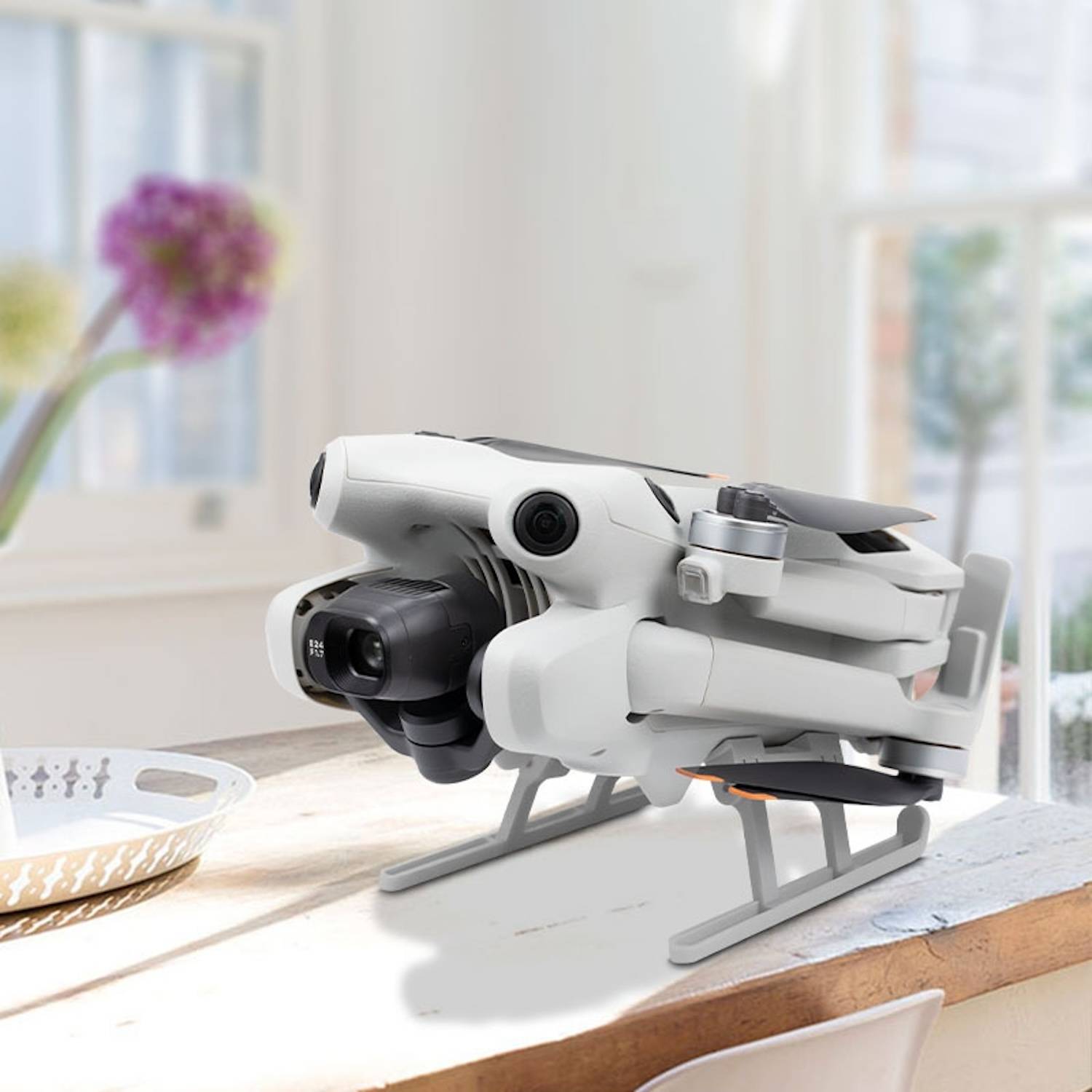 Für DJI Mini 4 Pro Drohne Faltbares Landegestell Kickstand Gimbal Schutz Zubehör
