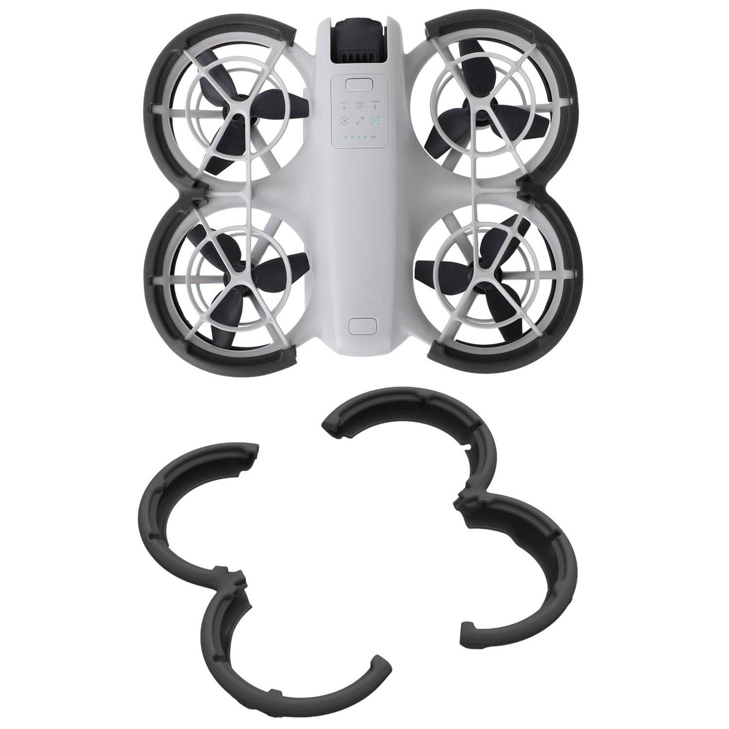 Für DJI Neo Drohne Sunnylife Propellerschutz Anti Kollisionsring Cover Schwarz