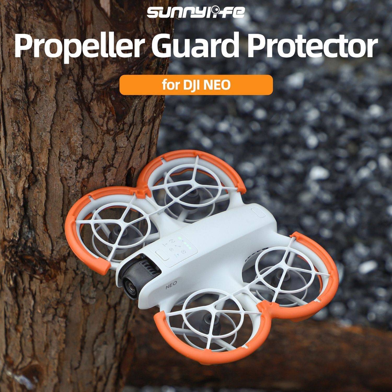Für DJI Neo Drohne Sunnylife Propellerschutz Anti Kollisionsring Cover Schwarz