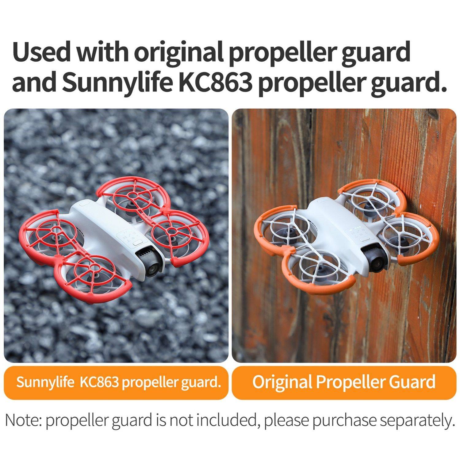 Für DJI Neo Drohne Sunnylife Propellerschutz Anti Kollisionsring Cover Schwarz