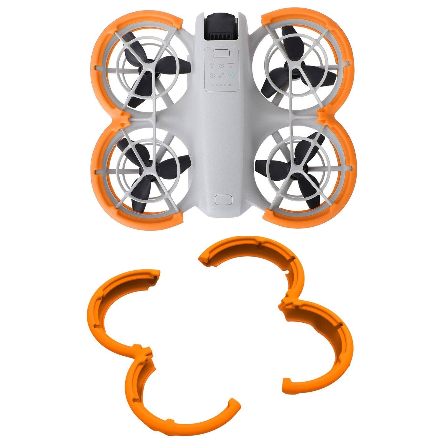 Für DJI Neo Drohne Sunnylife Propeller Schutz Anti Kollisionsring Cover Orange