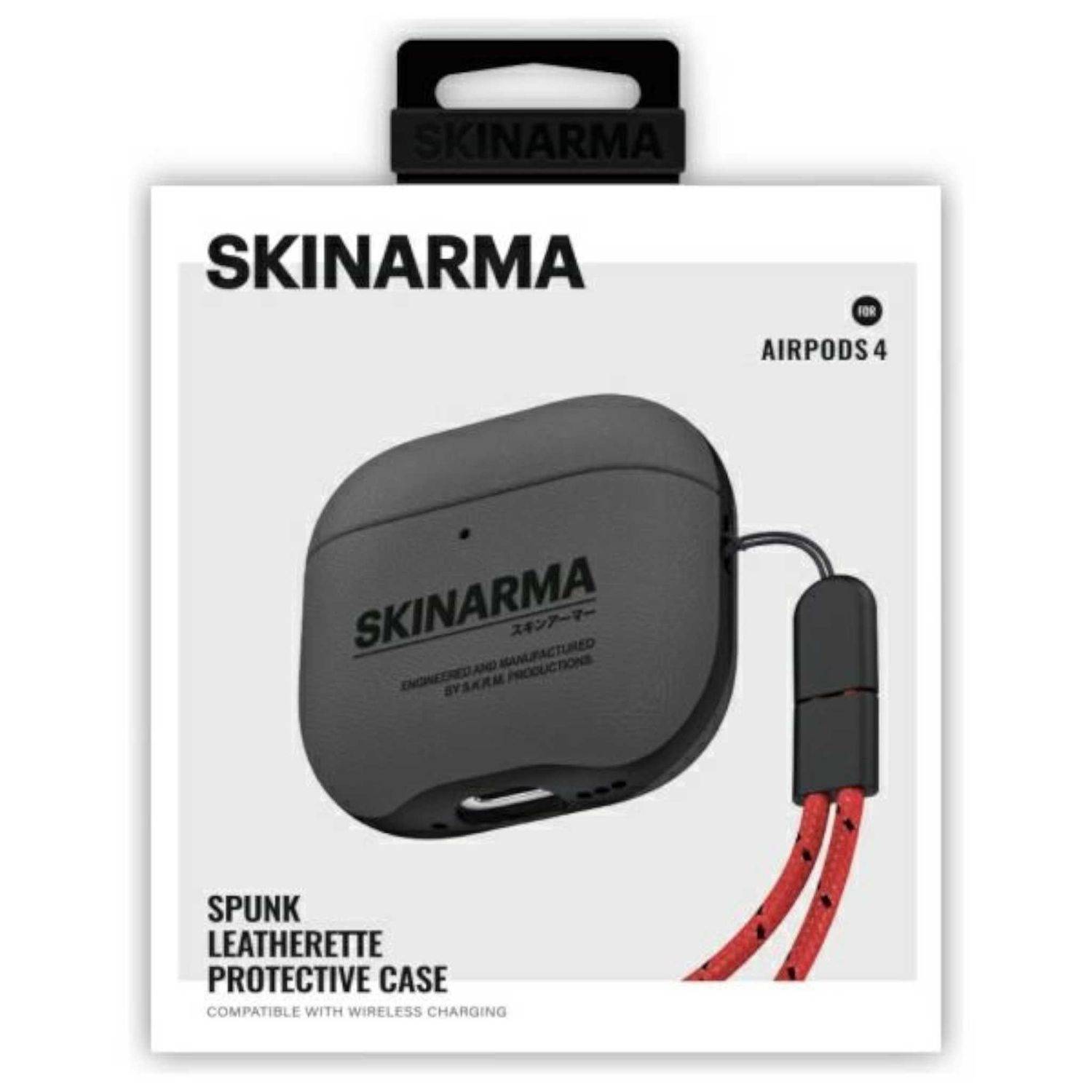 Skinarma Apple Etui Spunk AirPods 4 Schutzhülle Case Cover Hülle Grün