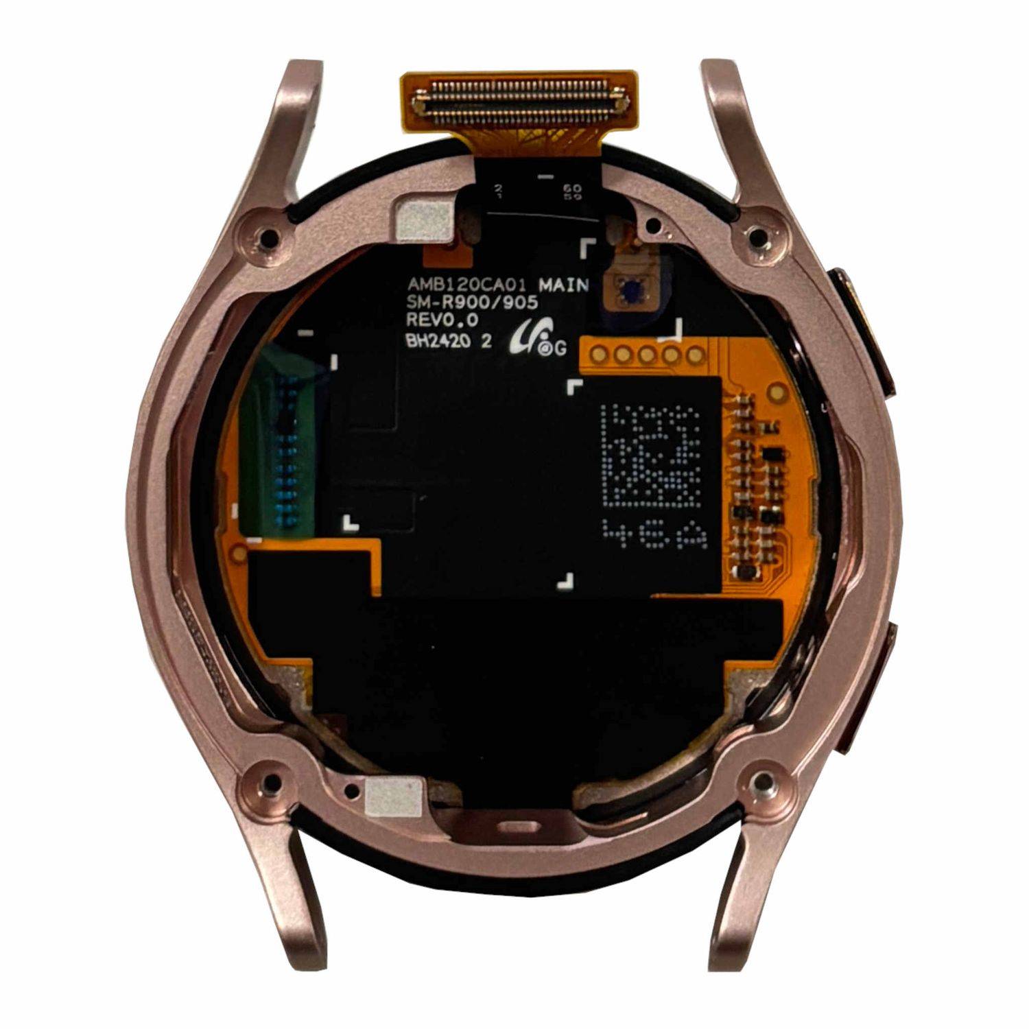 Samsung LCD Display mit Rahmen für Galaxy Watch FE 40mm Ersatzteil Rose Gold