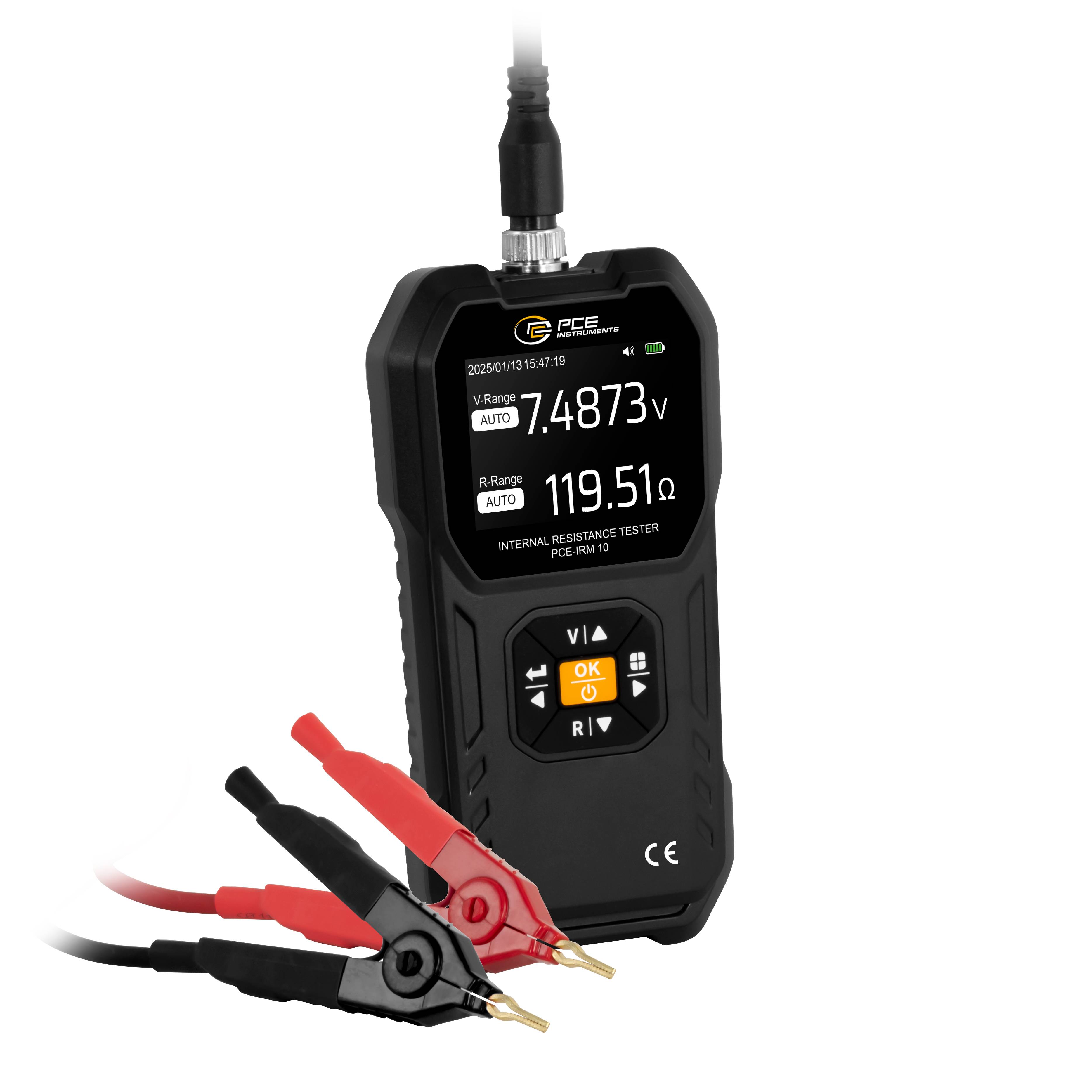 PCE Instruments PCE-IRM 10 Hand-Multimeter |Widerstand 0 mΩ .. 200 Ω |Genauigkeit ± 0,5 % |Gleichspannung 0 .. 100 V