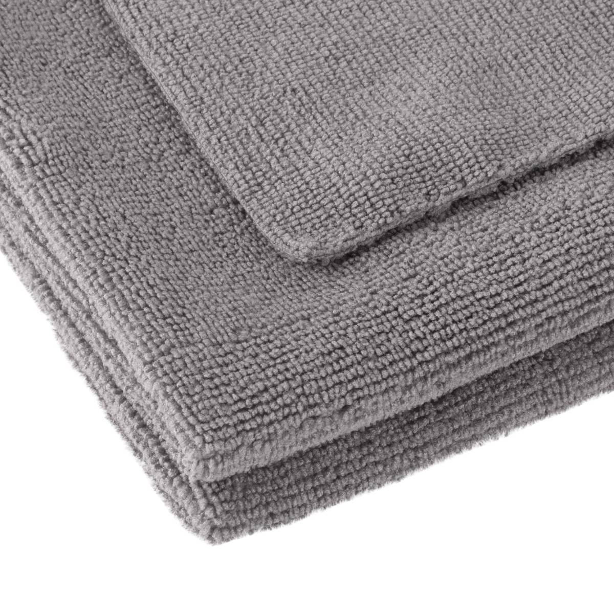 STAHLWERK Mikrofaser-Handtuch 20er Set 40 x 40 cm 300 gsm dunkelgrau