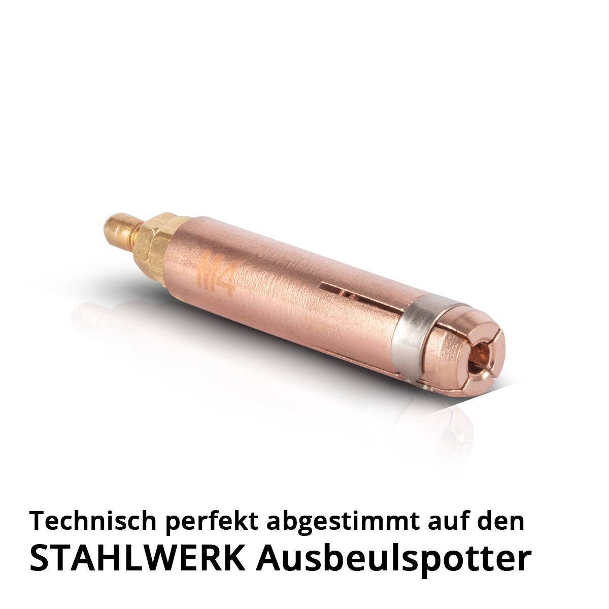 STAHLWERK 2 x Punktschweißelektrode M4 Bolzen Ausbeulspotter Smart Repair