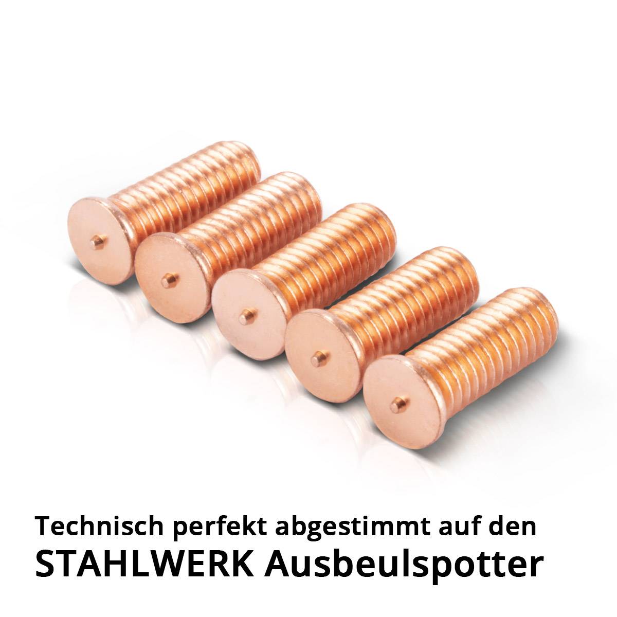 STAHLWERK 2 x Schweißbolzen M6 100er Set Ausbeulspotter Smart Repair Spotter