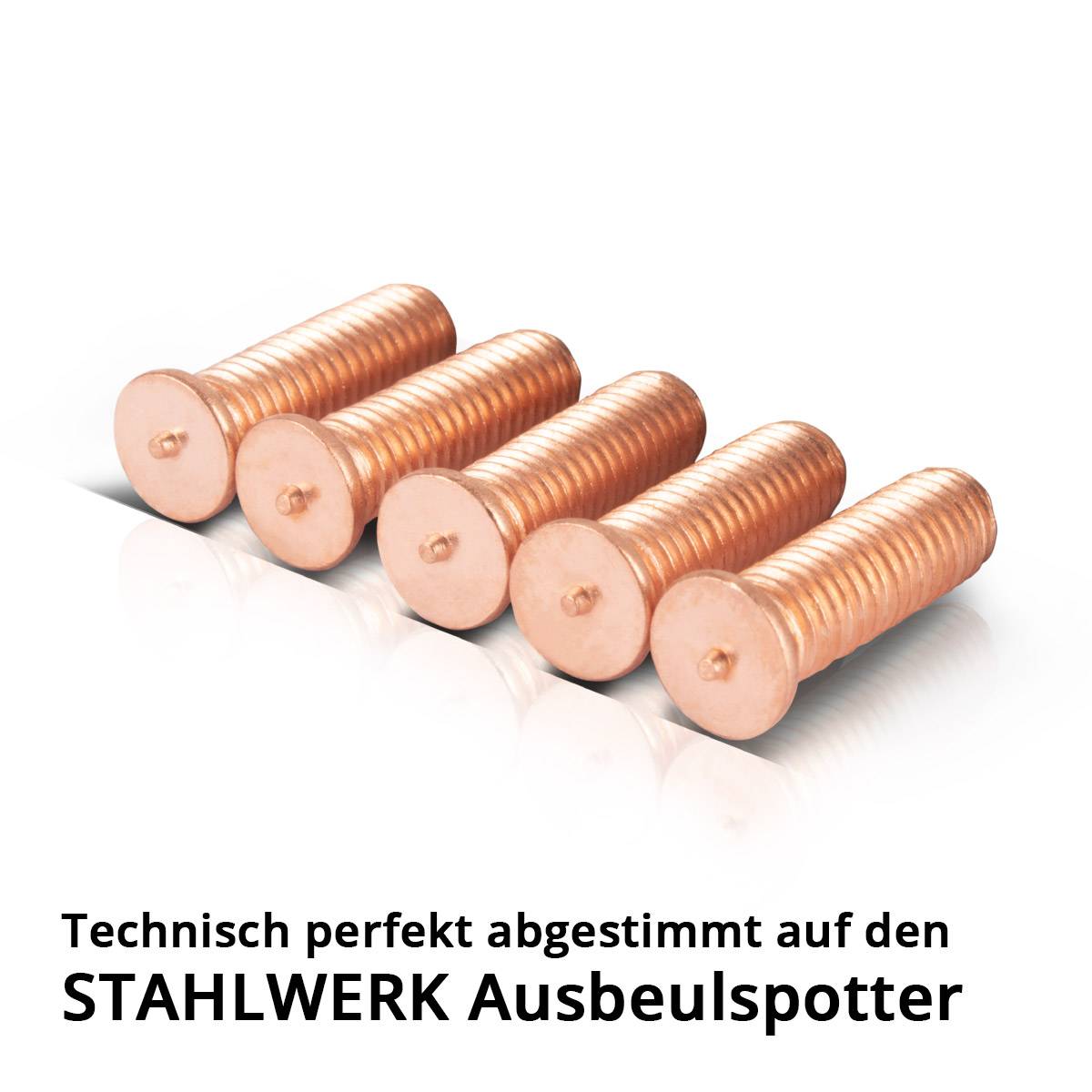 STAHLWERK 2 x Schweißbolzen M5 100er Set Ausbeulspotter Smart Repair Spotter