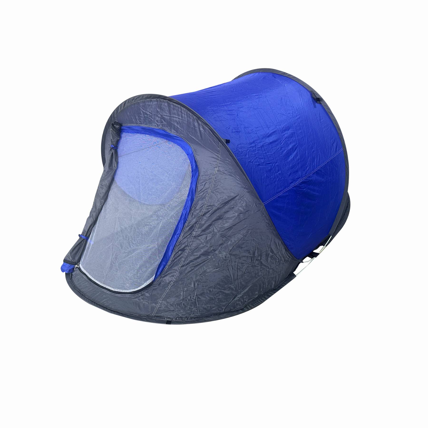Pop Up Wurfzelt für 2 Personen Blau Outdoor Campingzelt Trekking Festival