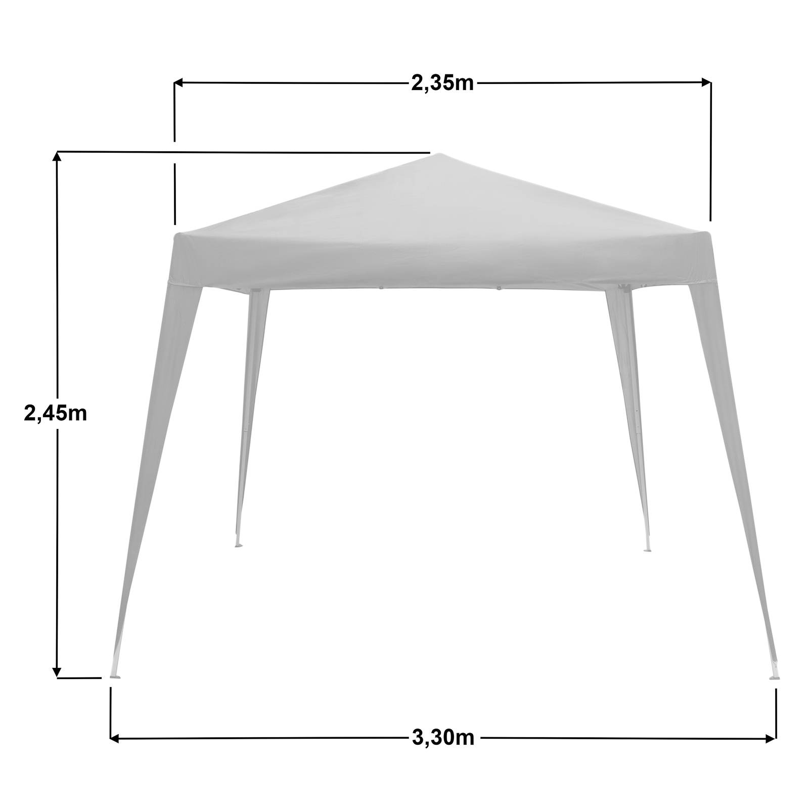 Faltpavillon Partyzelt 3x3m Gartenzelt Popup Zelt Transporttasche Beige Creme