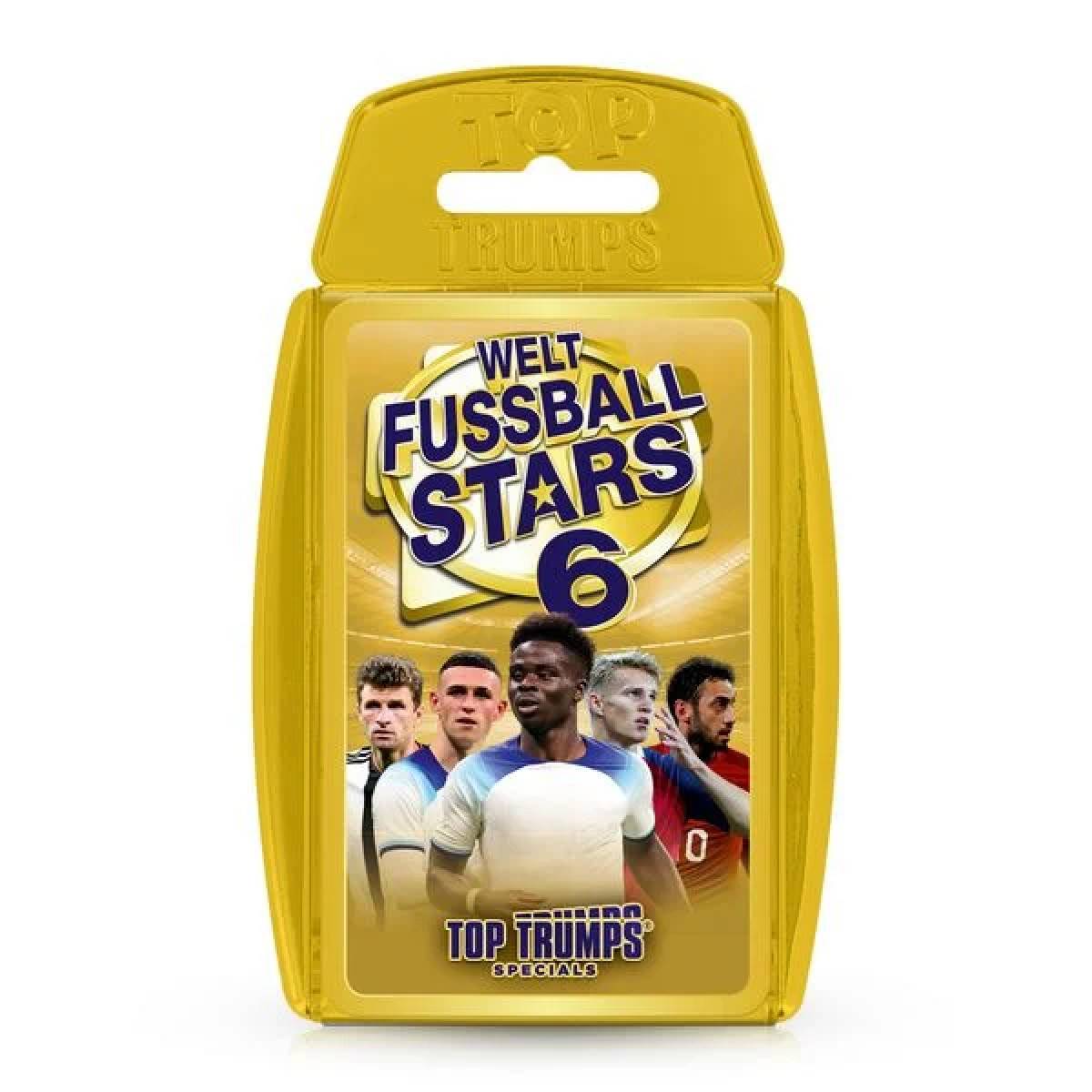 Top Trumps - Weltfußballstars 6 Kartenspiel Quartettspiel Fußball