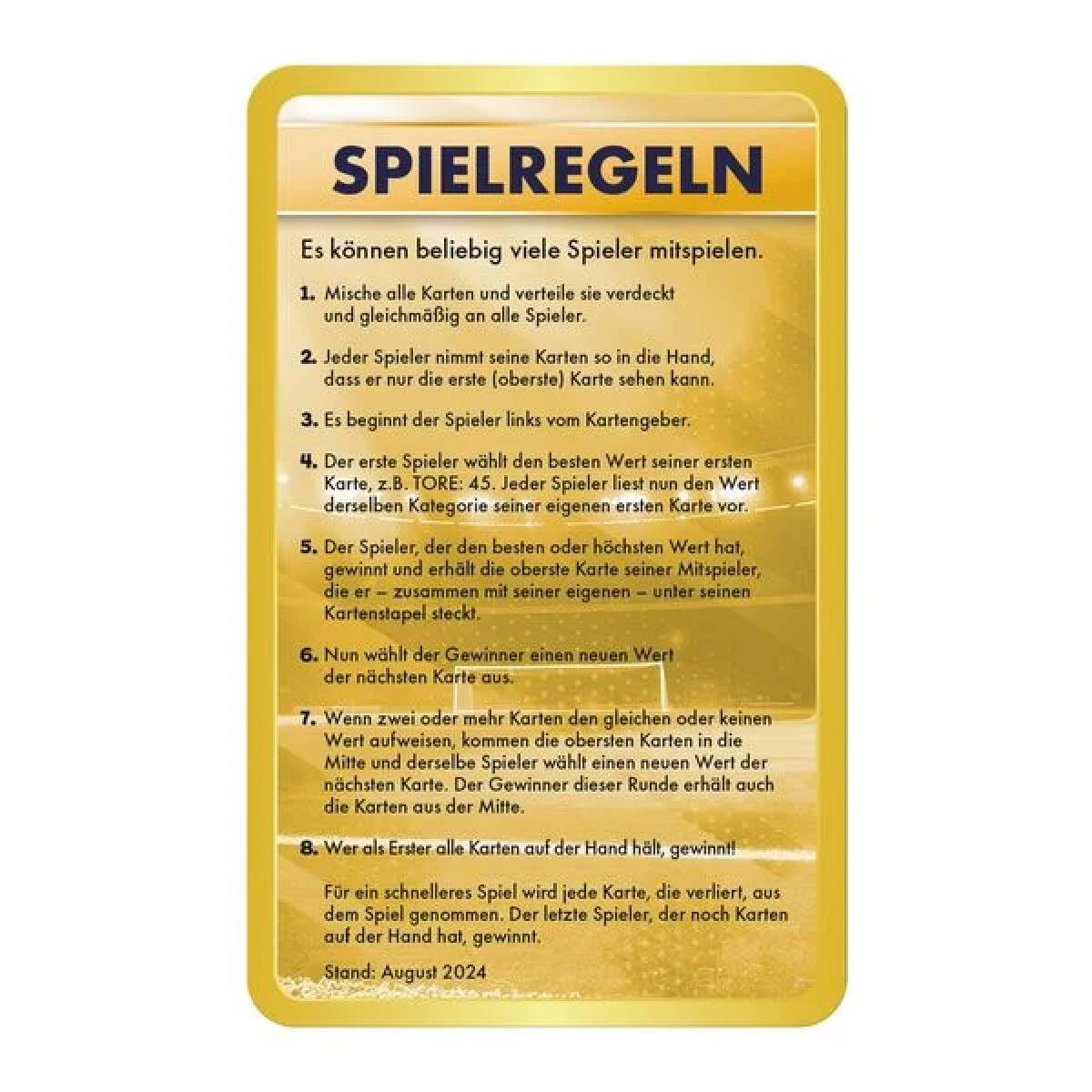 Top Trumps - Weltfußballstars 6 Kartenspiel Quartettspiel Fußball