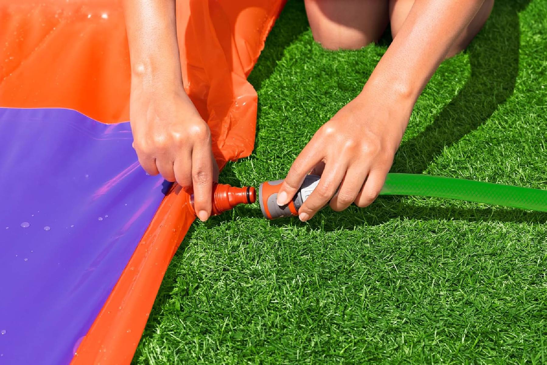 Bestway 52634 - Wasserrutsche - Splashcoaster Double Slide (4,7m)