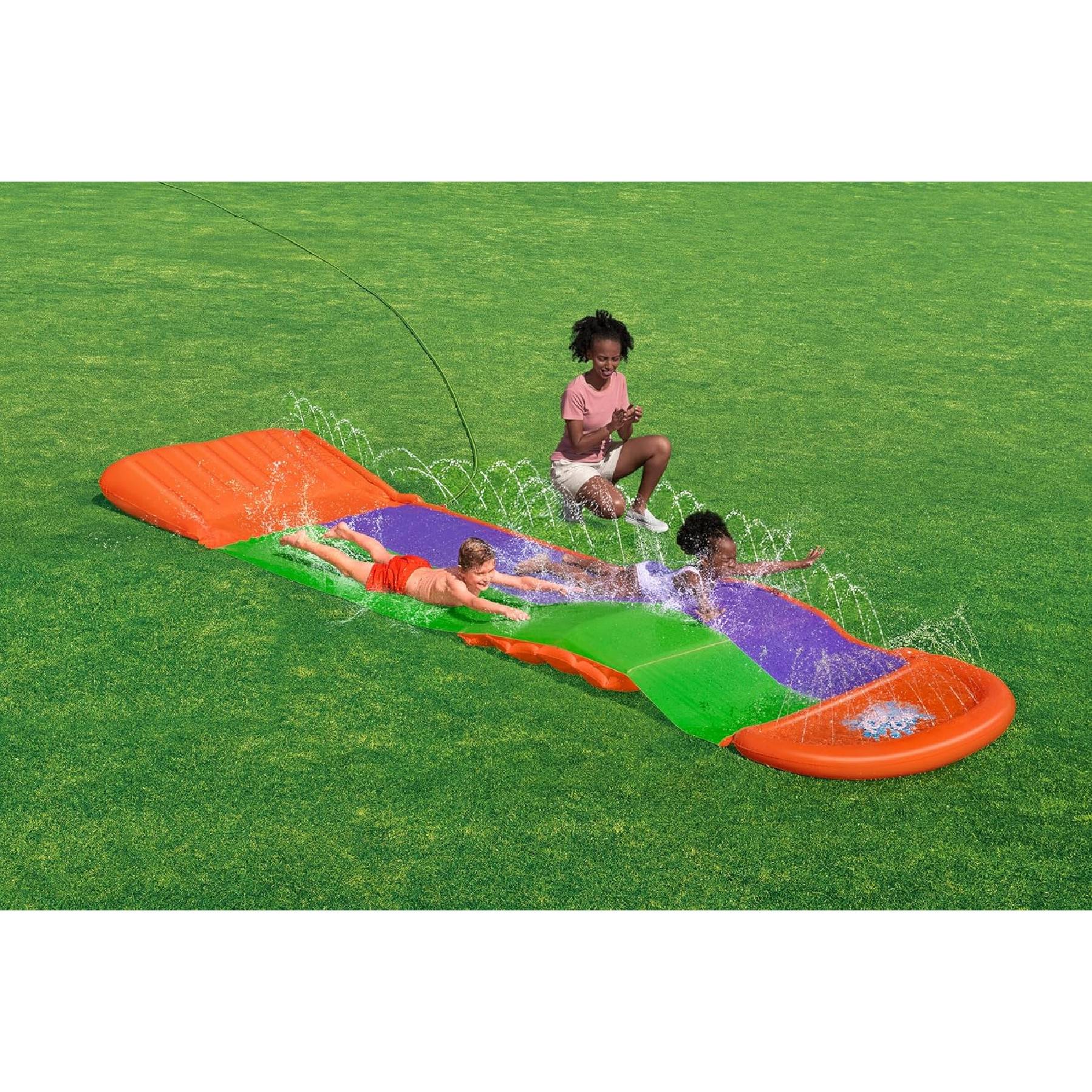 Bestway 52634 - Wasserrutsche - Splashcoaster Double Slide (4,7m)