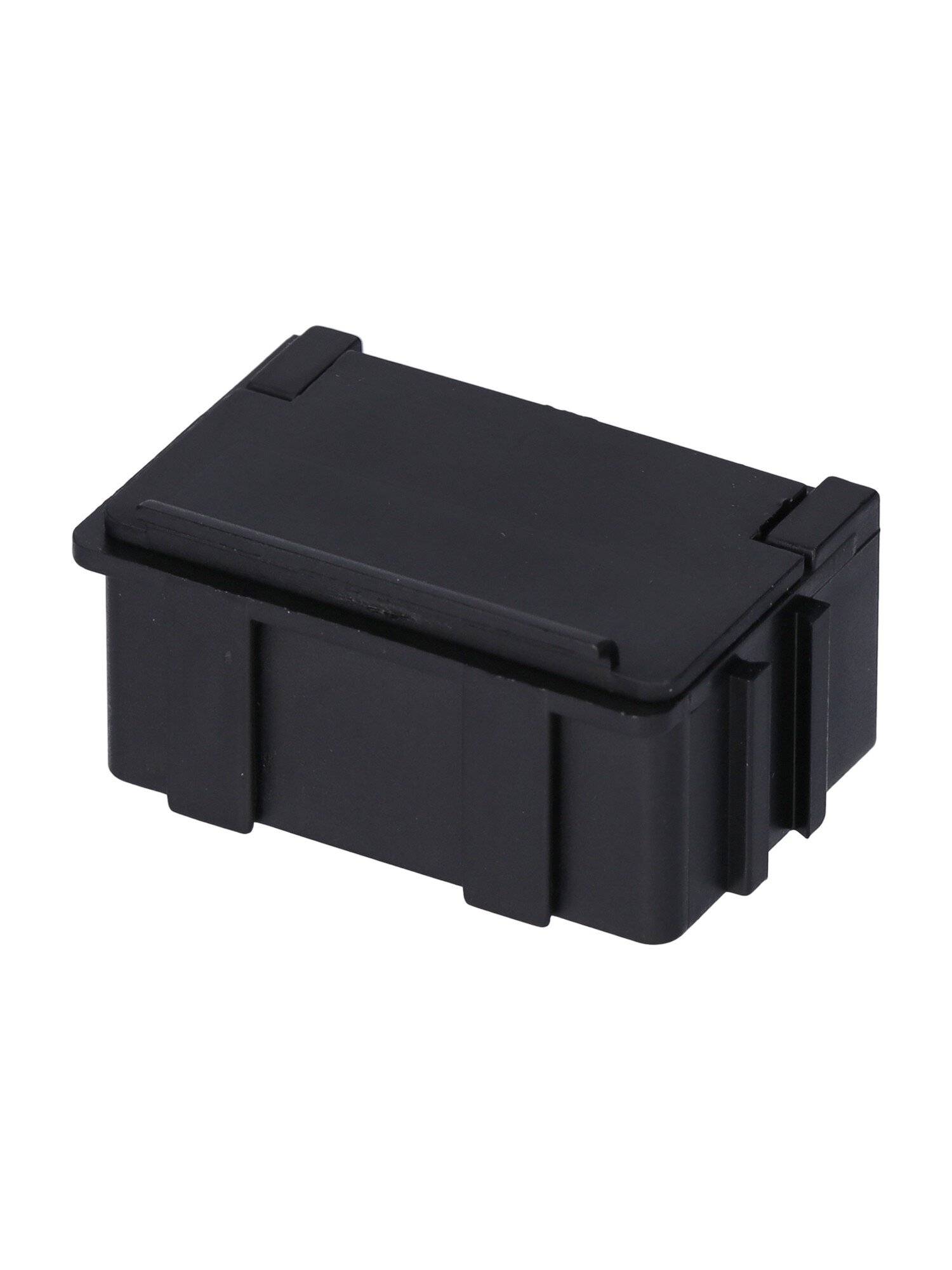 ESD SMD Box N2, 37 x 12 x 15 mm, schwarz/schwarz