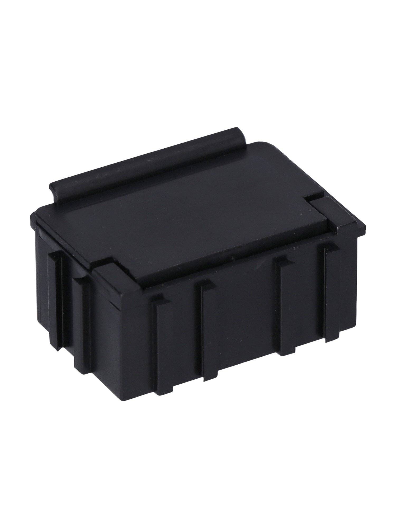 ESD SMD Box N2, 37 x 12 x 15 mm, schwarz/schwarz