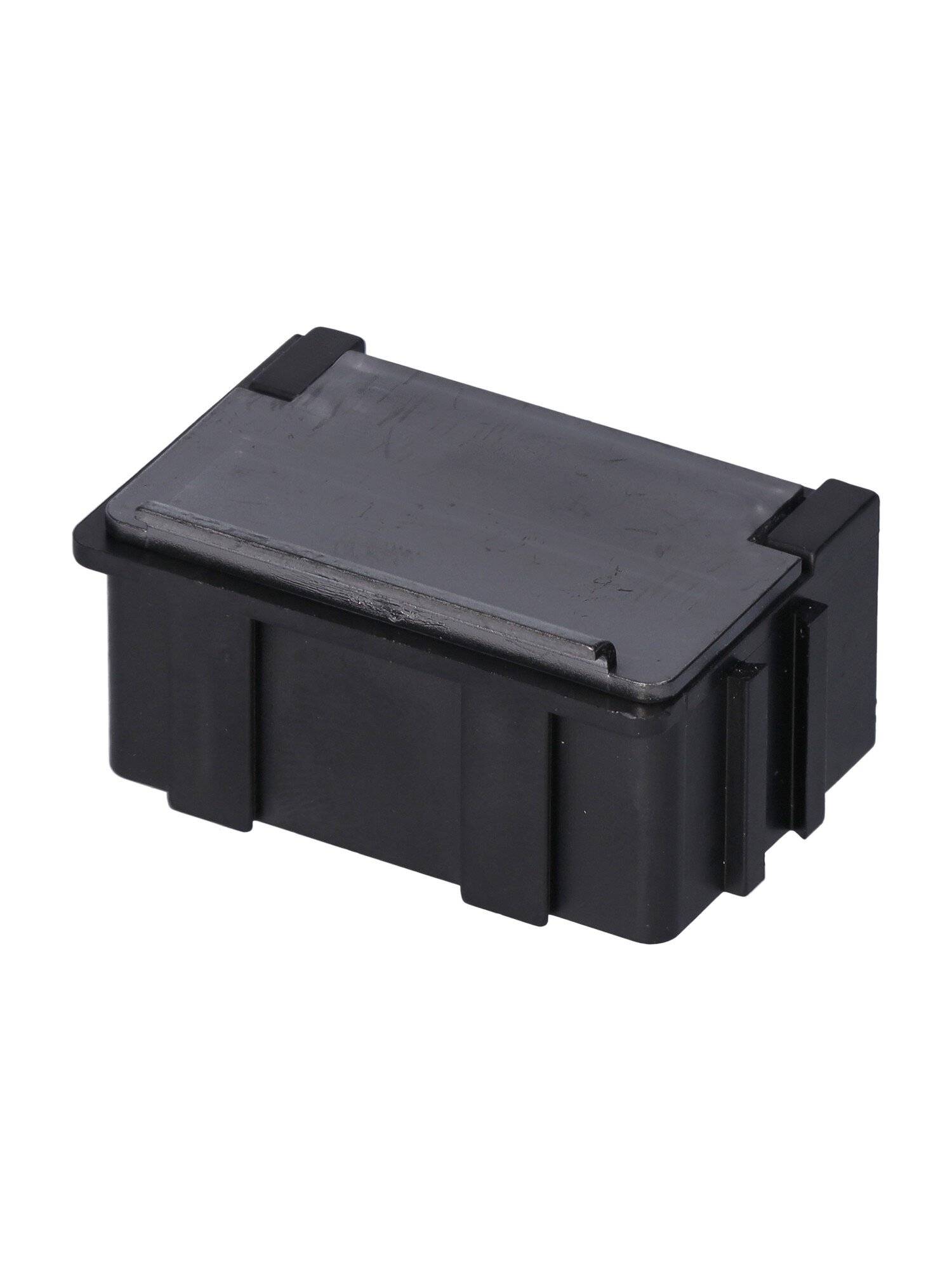 ESD SMD Box N2, 37 x 12 x 15 mm, schwarz/transparent bedampft