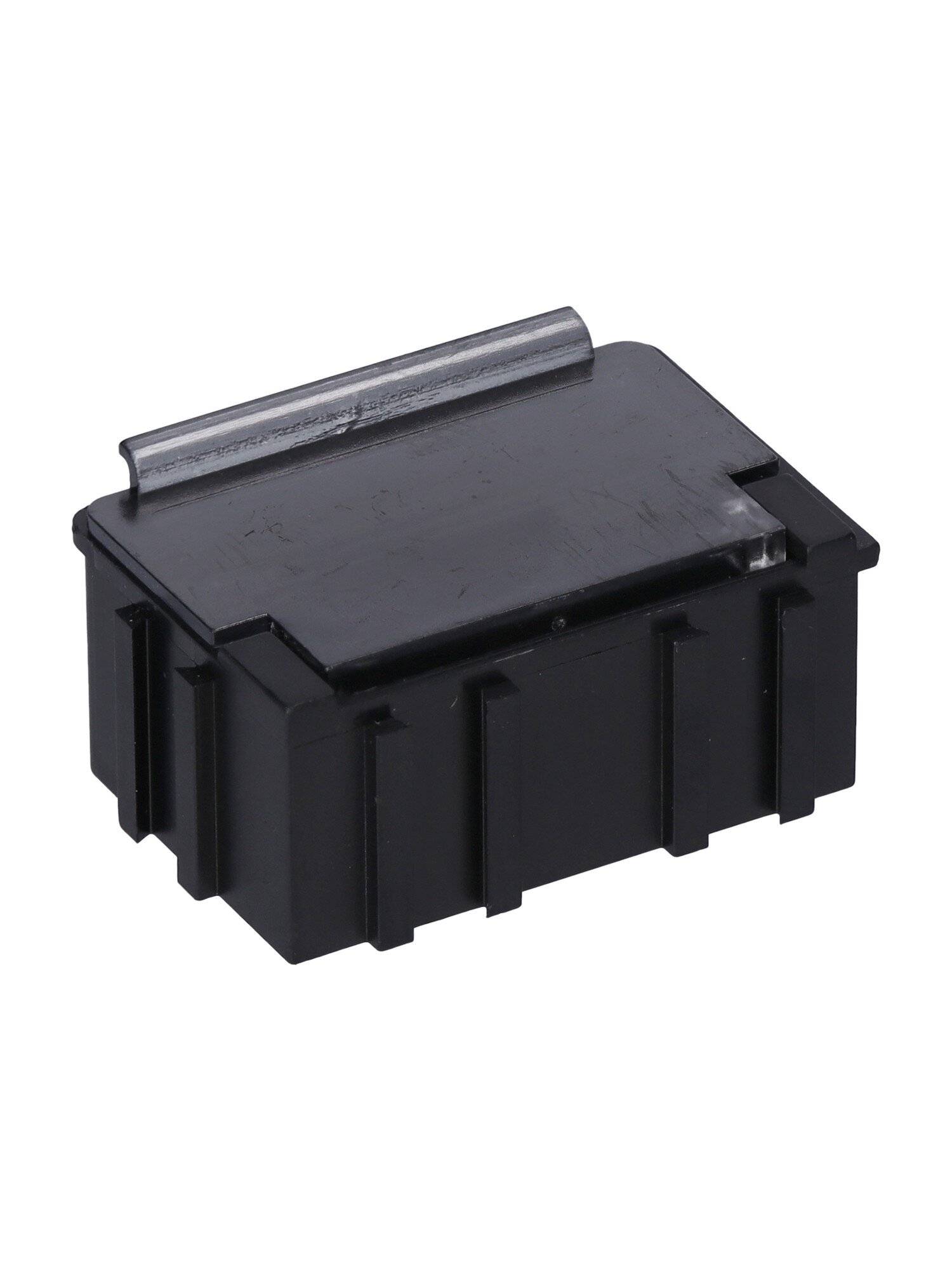 ESD SMD Box N2, 37 x 12 x 15 mm, schwarz/transparent bedampft