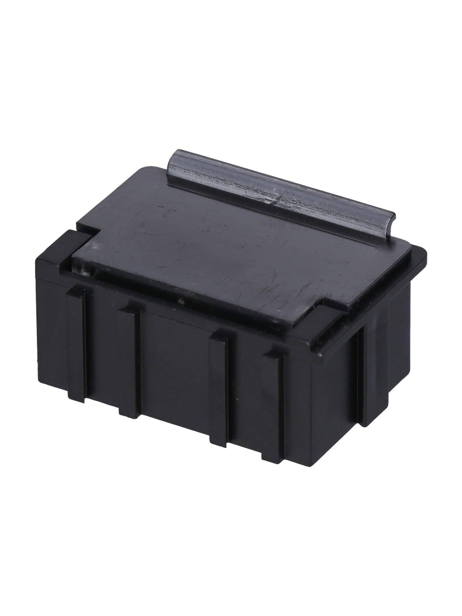ESD SMD Box N2, 37 x 12 x 15 mm, schwarz/transparent bedampft