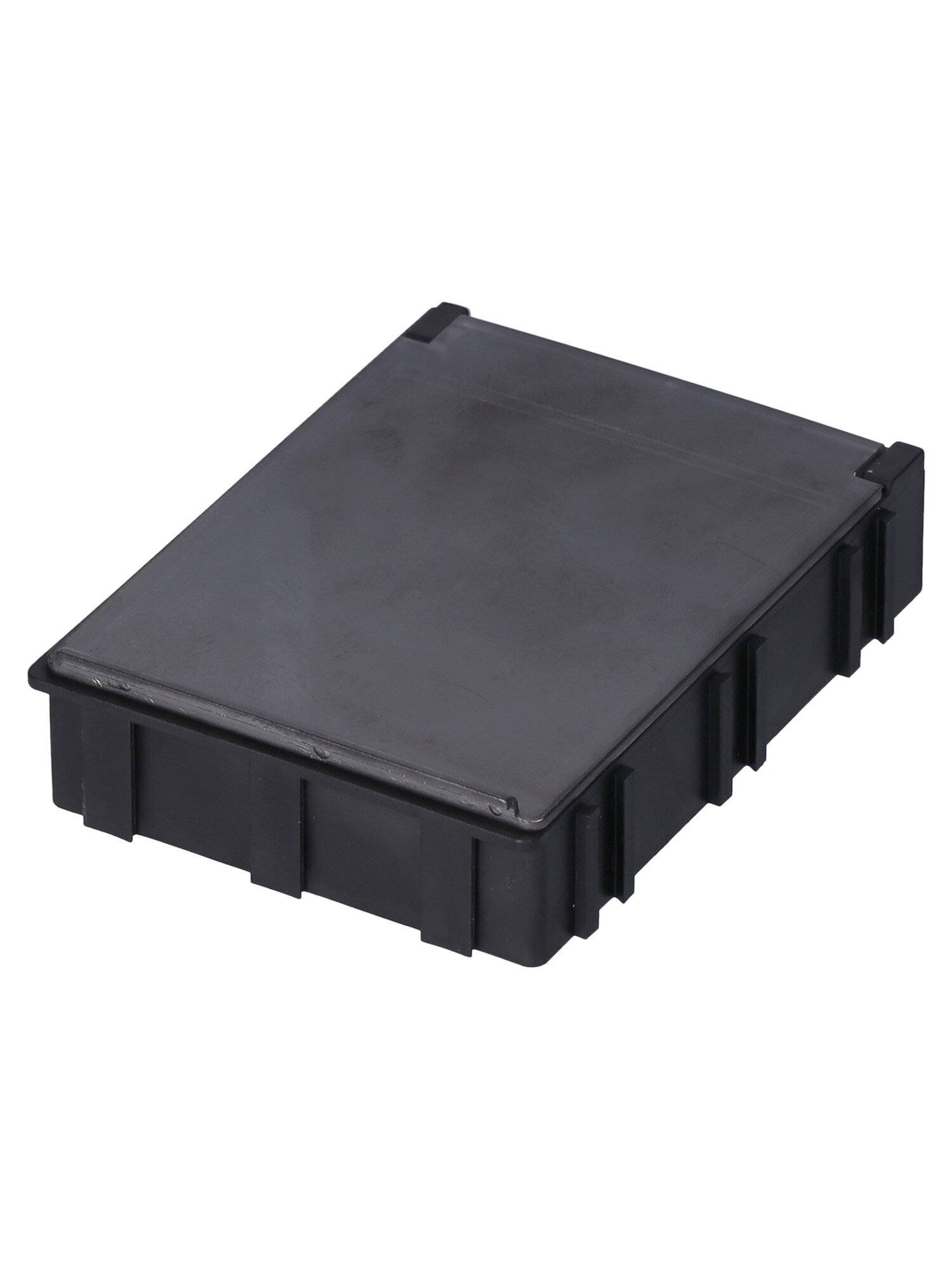 ESD SMD Box N4, 68 x 57 x 15 mm, schwarz/transparent bedampft