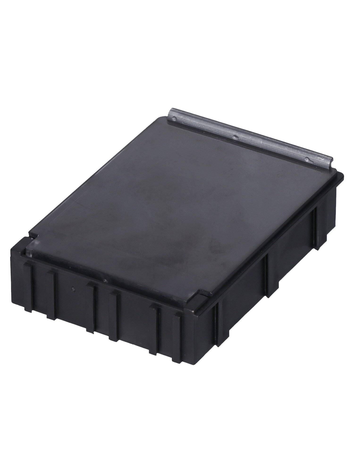 ESD SMD Box N4, 68 x 57 x 15 mm, schwarz/transparent bedampft