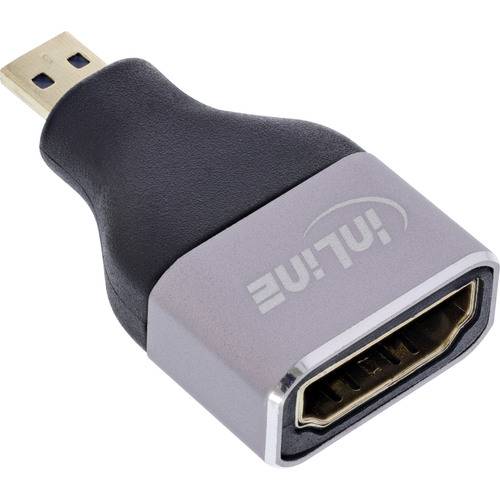 InLine® HDMI Adapter, A Buchse / Micro D Stecker, 8K UHD Adapter / Konverter Video