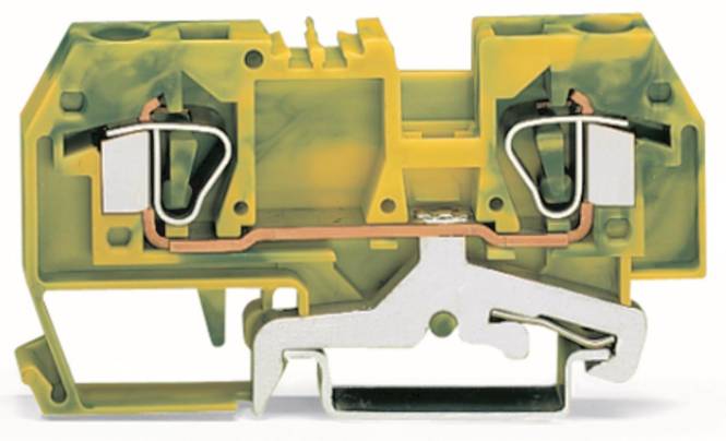WAGO 282-907 2-Leiter-Schutzleiterklemme,6 mm² Industriematerial Verbindungstechnik Reihenklemmen