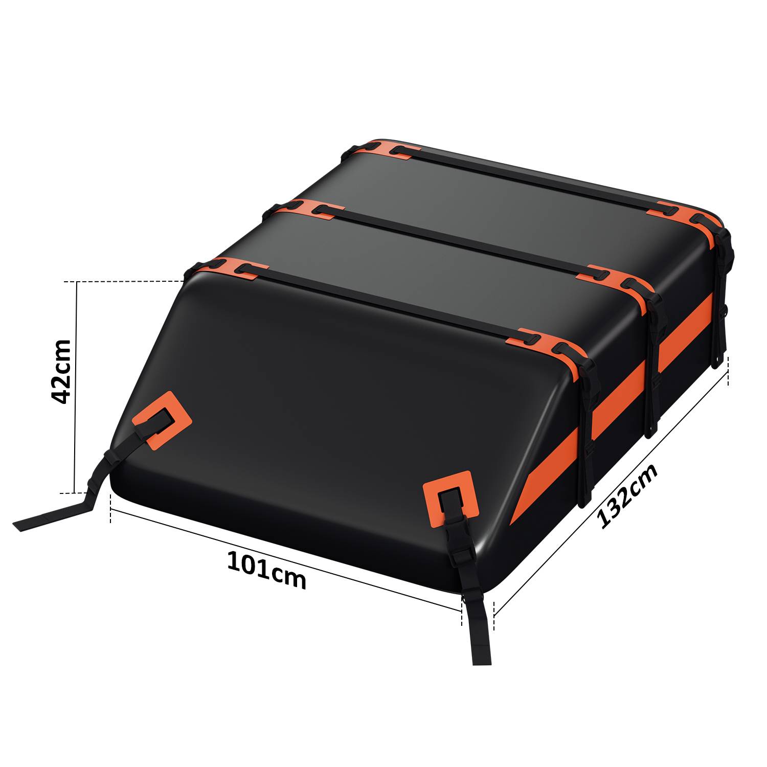 Dachbox Auto Dachbox 550L Dachkoffer Schwarz Gepäckbox Abschließbar Koffer