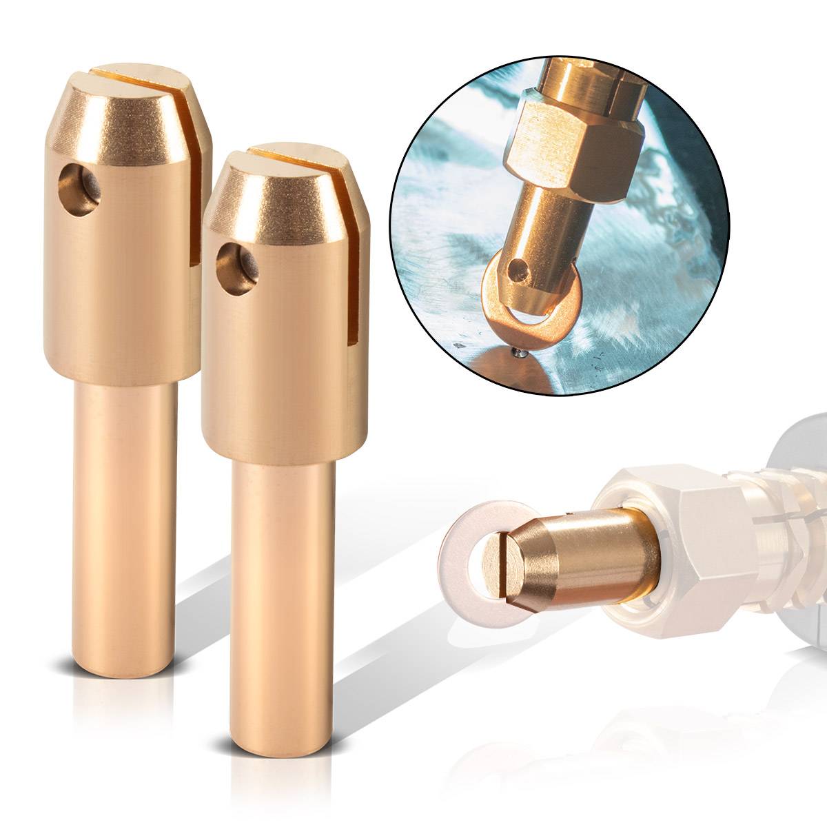 STAHLWERK 2 x Punktschweißelektrode Anschweißöse Ausbeulspotter Smart Repair