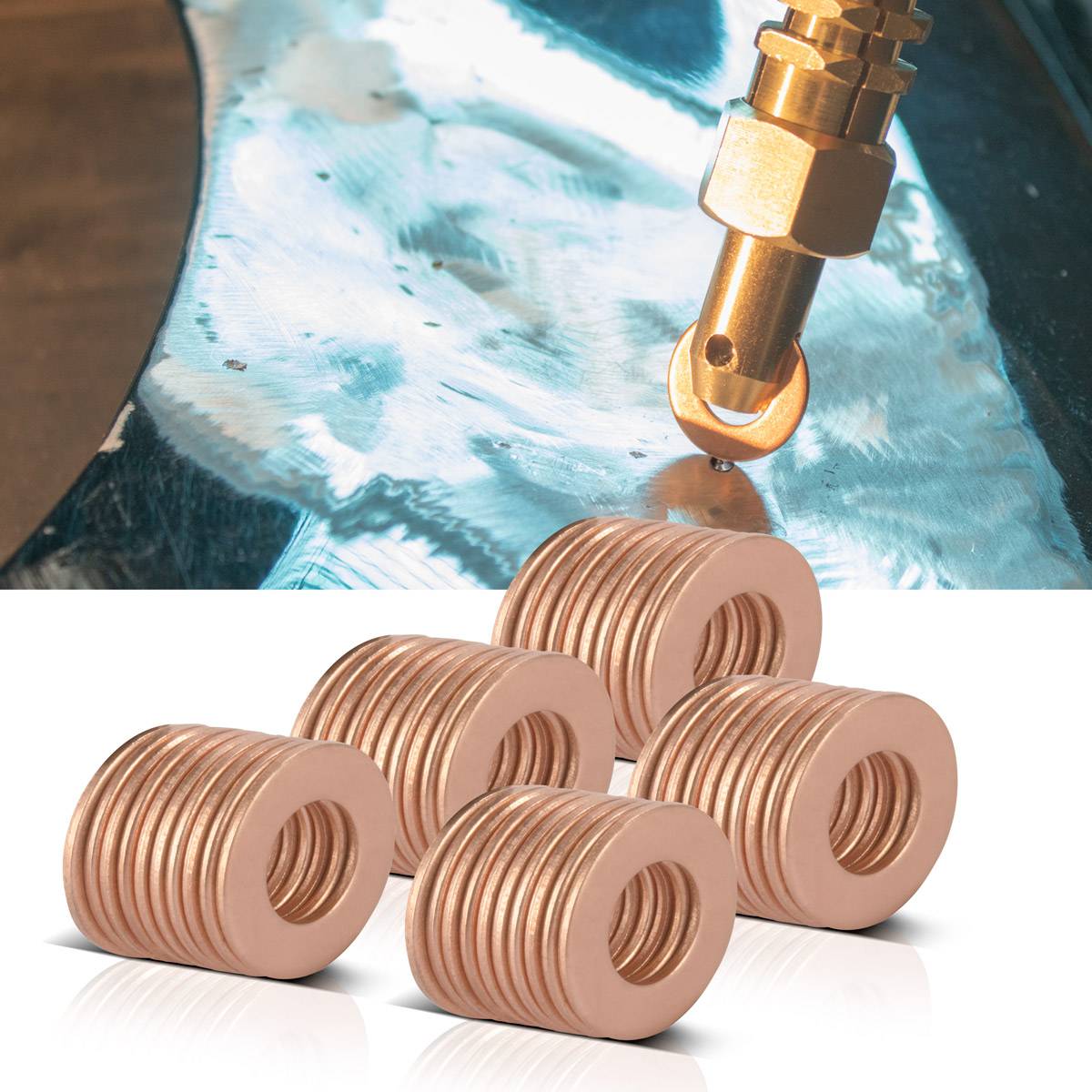 STAHLWERK 2 x Anschweißscheiben 50er Set Ausbeulspotter Smart Repair Spotter