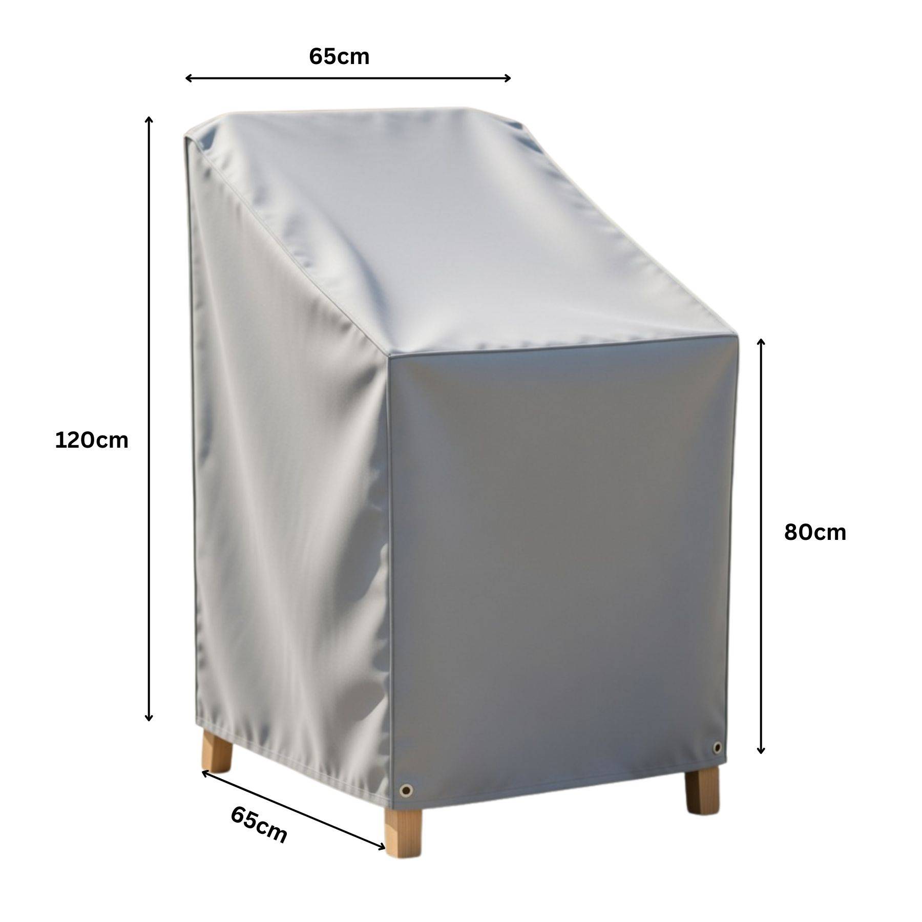 Gartenhülle Stuhlhülle Gartenstuhlhülle 600D Polyester 65cmx65cmx80/120cm