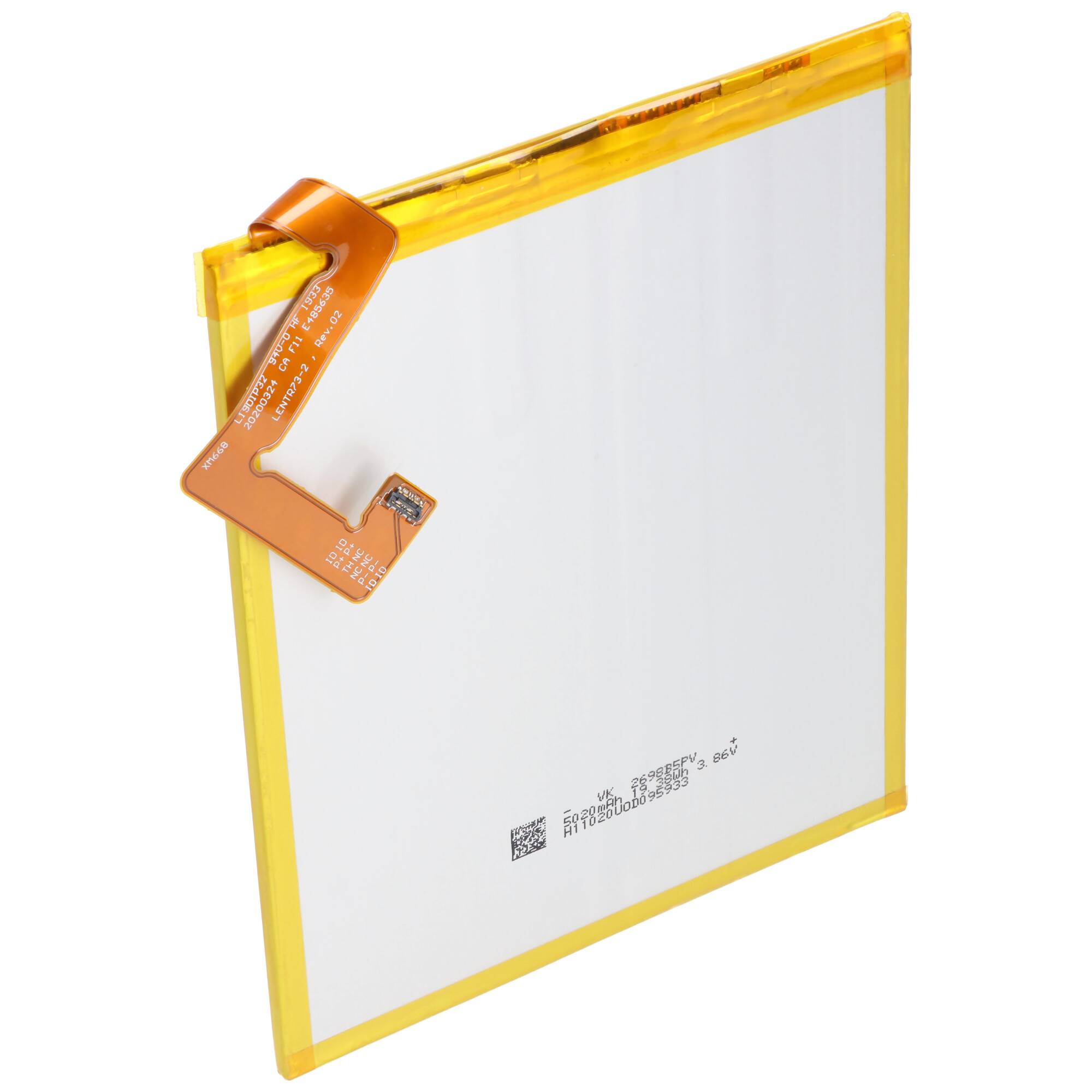Akku passend für Lenovo Tab M10 Plus, TB-X606F, Li-Polymer, 3,85V, 5000mAh, 19,2Wh