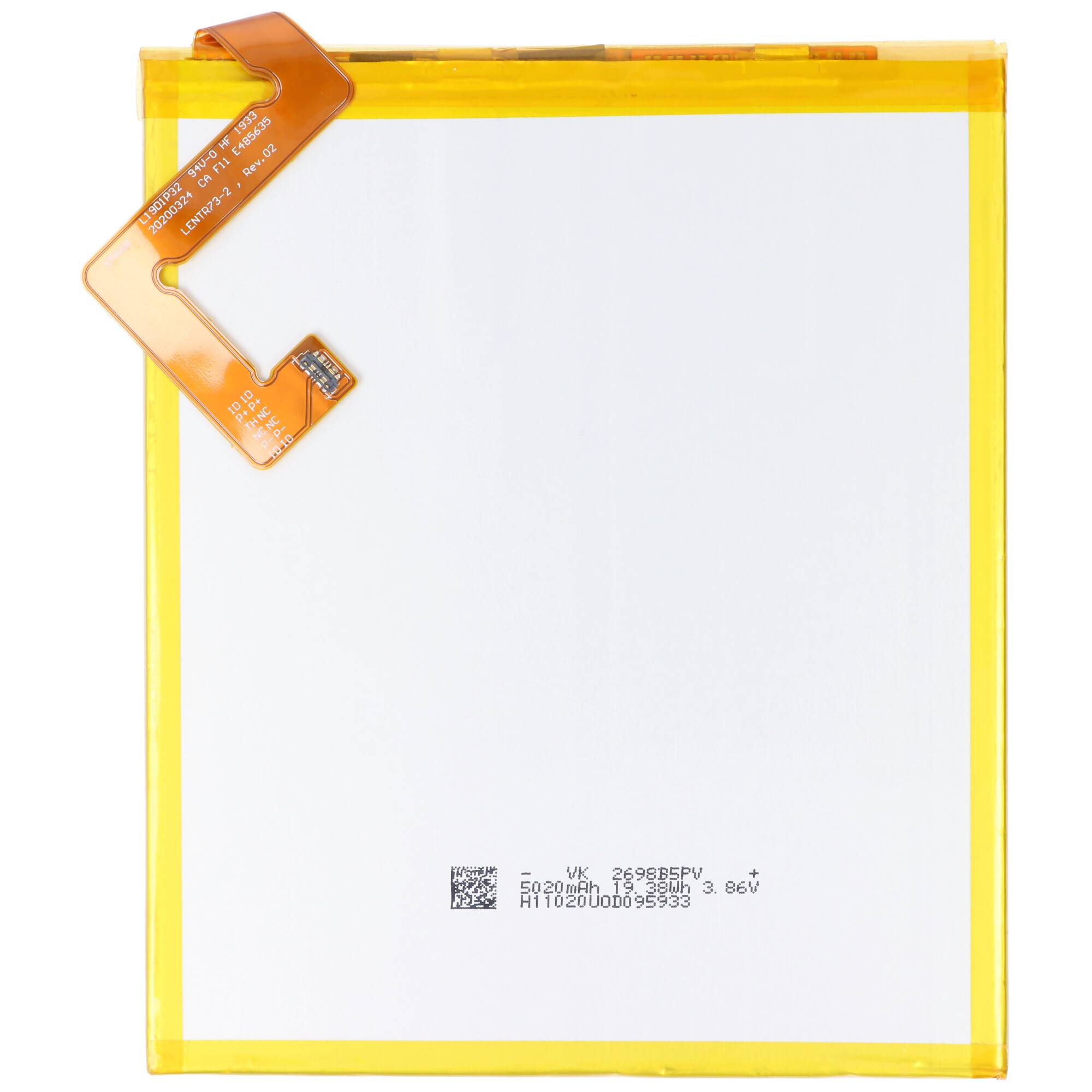 Akku passend für Lenovo Tab M10 Plus, TB-X606F, Li-Polymer, 3,85V, 5000mAh, 19,2Wh