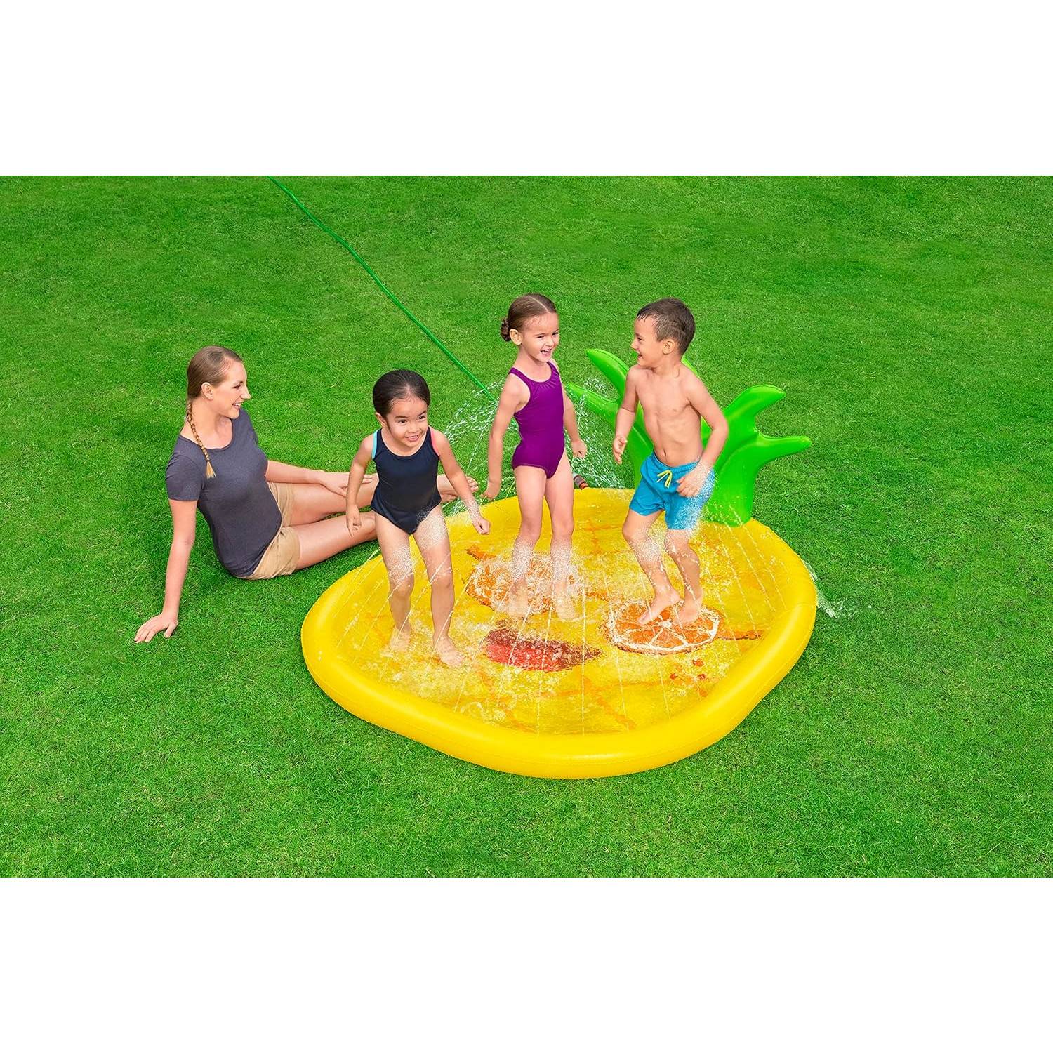 Bestway - Wassermatte - Sunny Pineapple (196x165cm) Wasserspaß Wassersprinkler