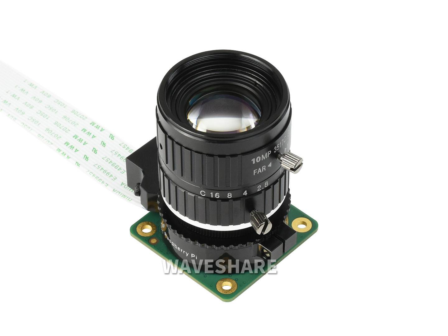 WaveShare 35mm Telephoto Lens for Raspberry Pi High Quality Camera