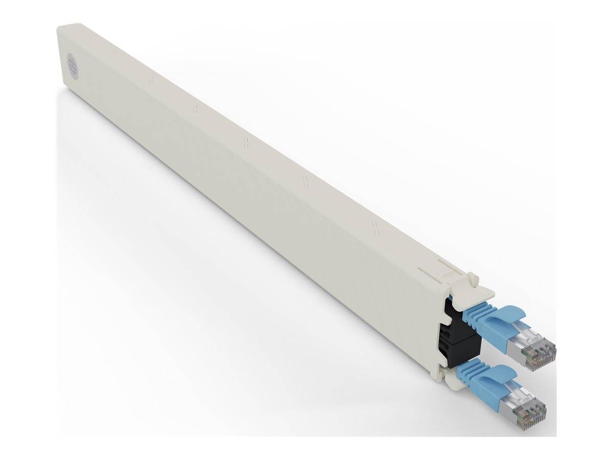 PATCHBOX patchbox.one - Kupferkassette - einziehbarCAT 6a - STP - Blau