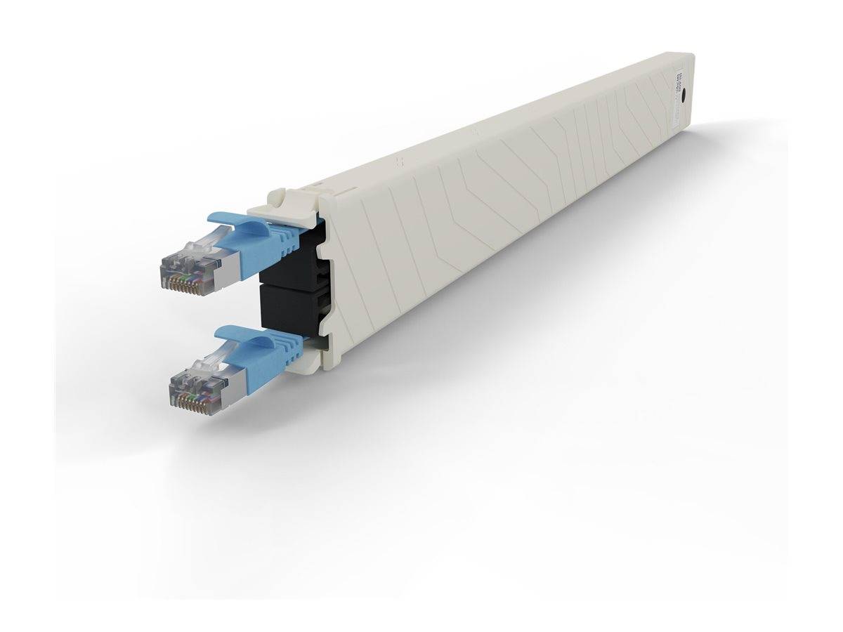 PATCHBOX patchbox.one - Kupferkassette - einziehbarCAT 6a - STP - Blau