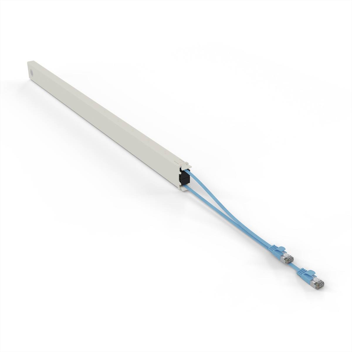 patchbox.one Kassette 46RU STP blau Cat.6a 2,5m