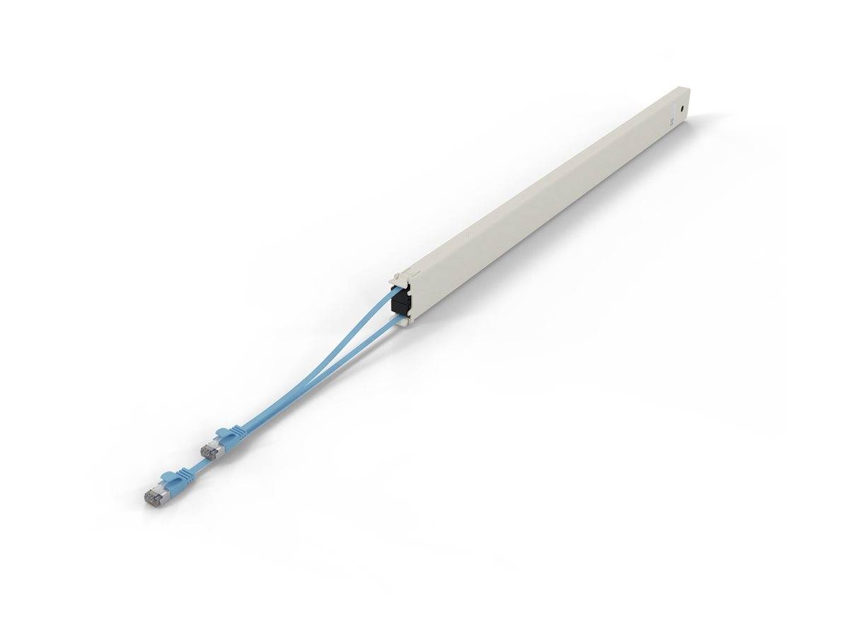 PATCHBOX patchbox.one - Kupferkassette - einziehbarCAT 6a - STP - Blau