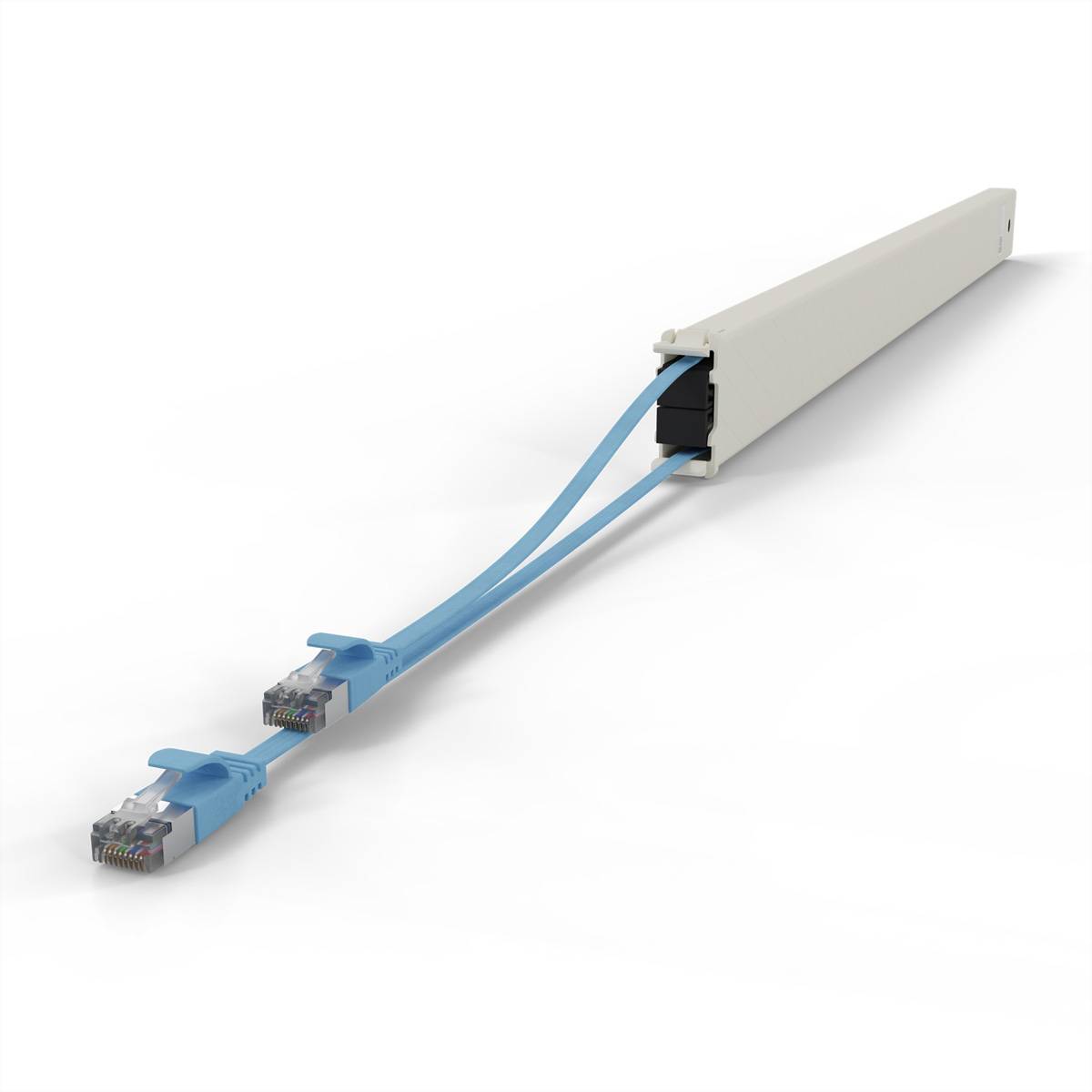 patchbox.one Kassette 46RU STP blau Cat.6a 2,5m