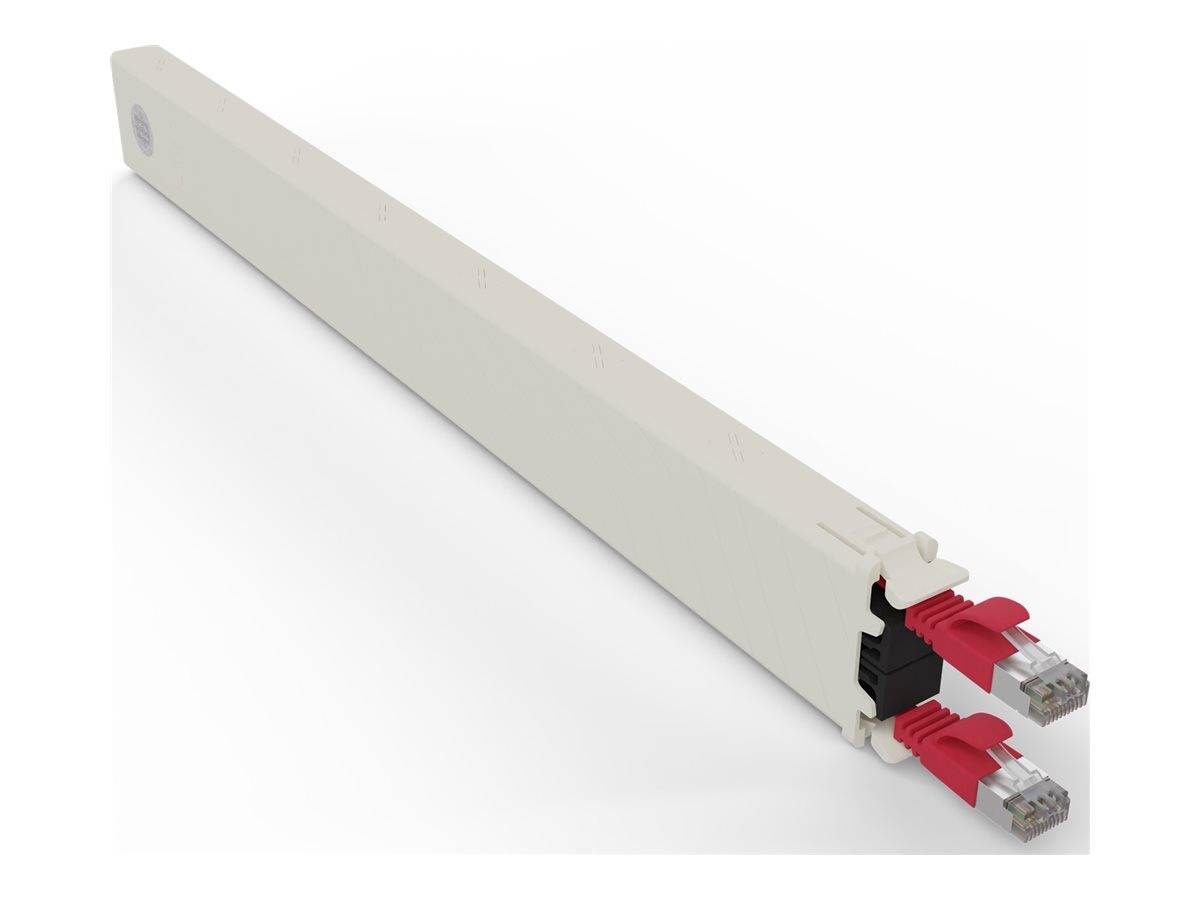 PATCHBOX patchbox.one - Kupferkassette - einziehbarCAT 6a - STP - Rot