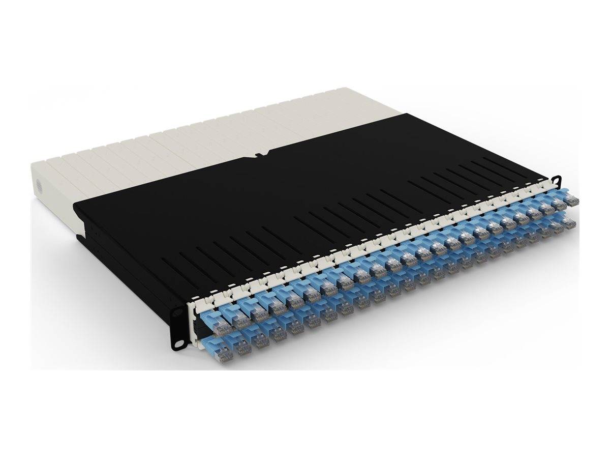 PATCHBOX patchbox.one - Kabeleinzugssystem - CAT 6aSTP - RAL 9005 - 8U