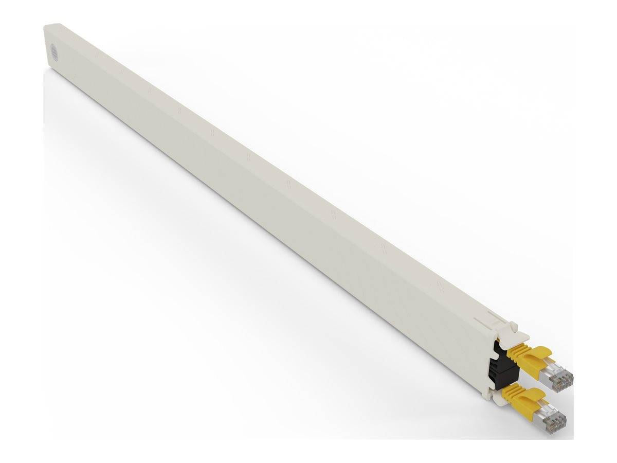 PATCHBOX patchbox.one - Kupferkassette - einziehbarCAT 6a - STP - Gelb