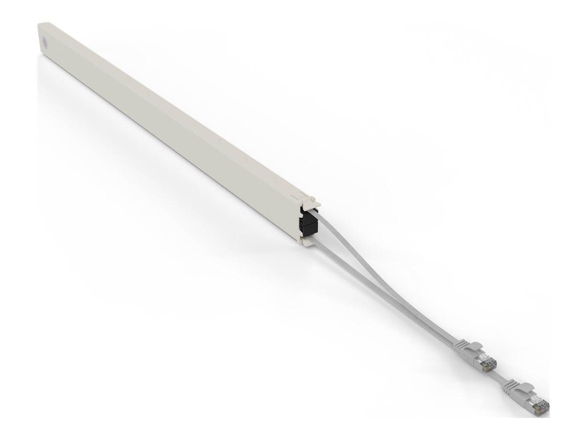 PATCHBOX patchbox.one - Kupferkassette - einziehbarCAT 6a - STP - Grau